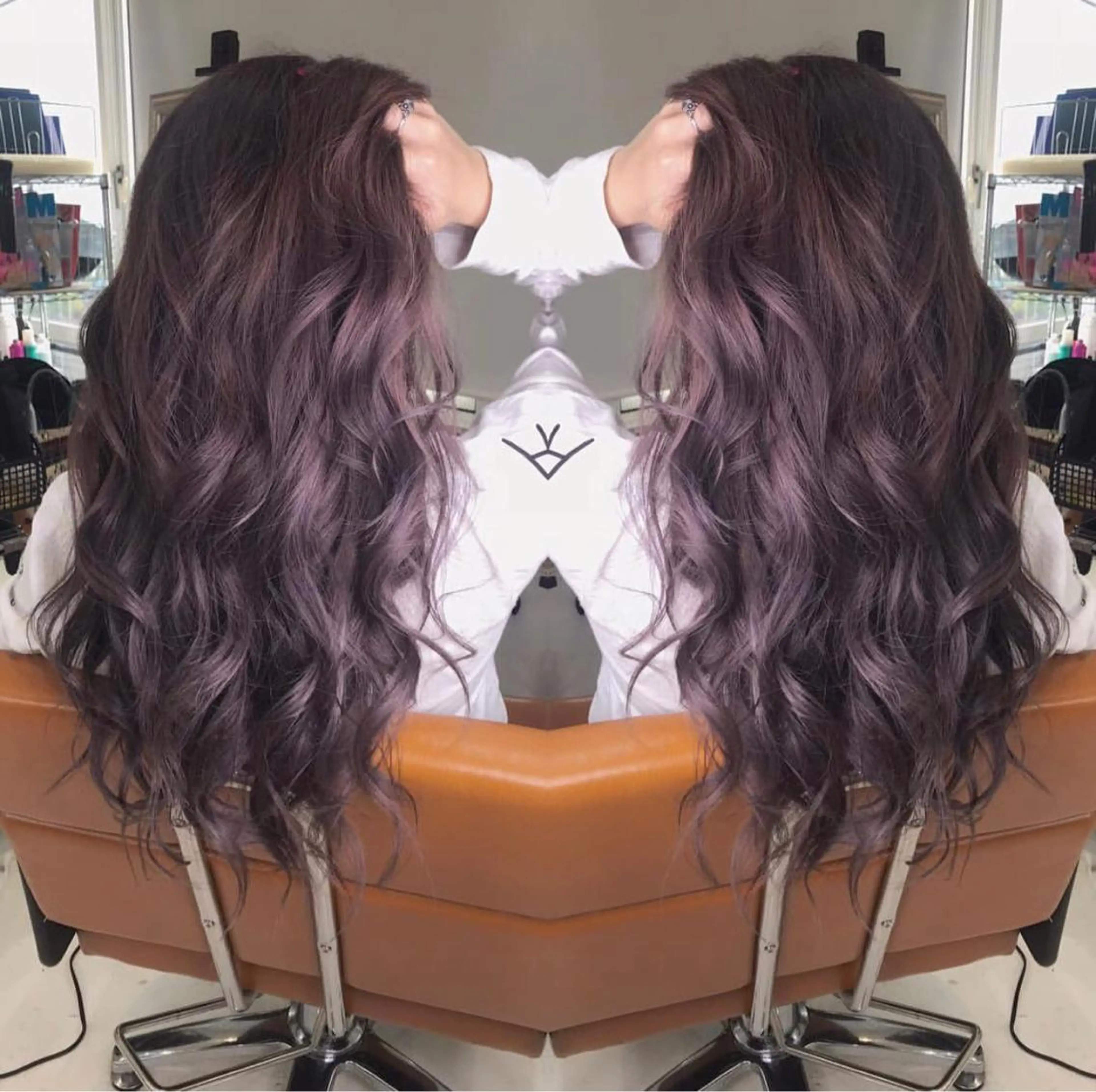 ロング カラー rollen所属・美魔女 美容師NAOのヘアスタイル
