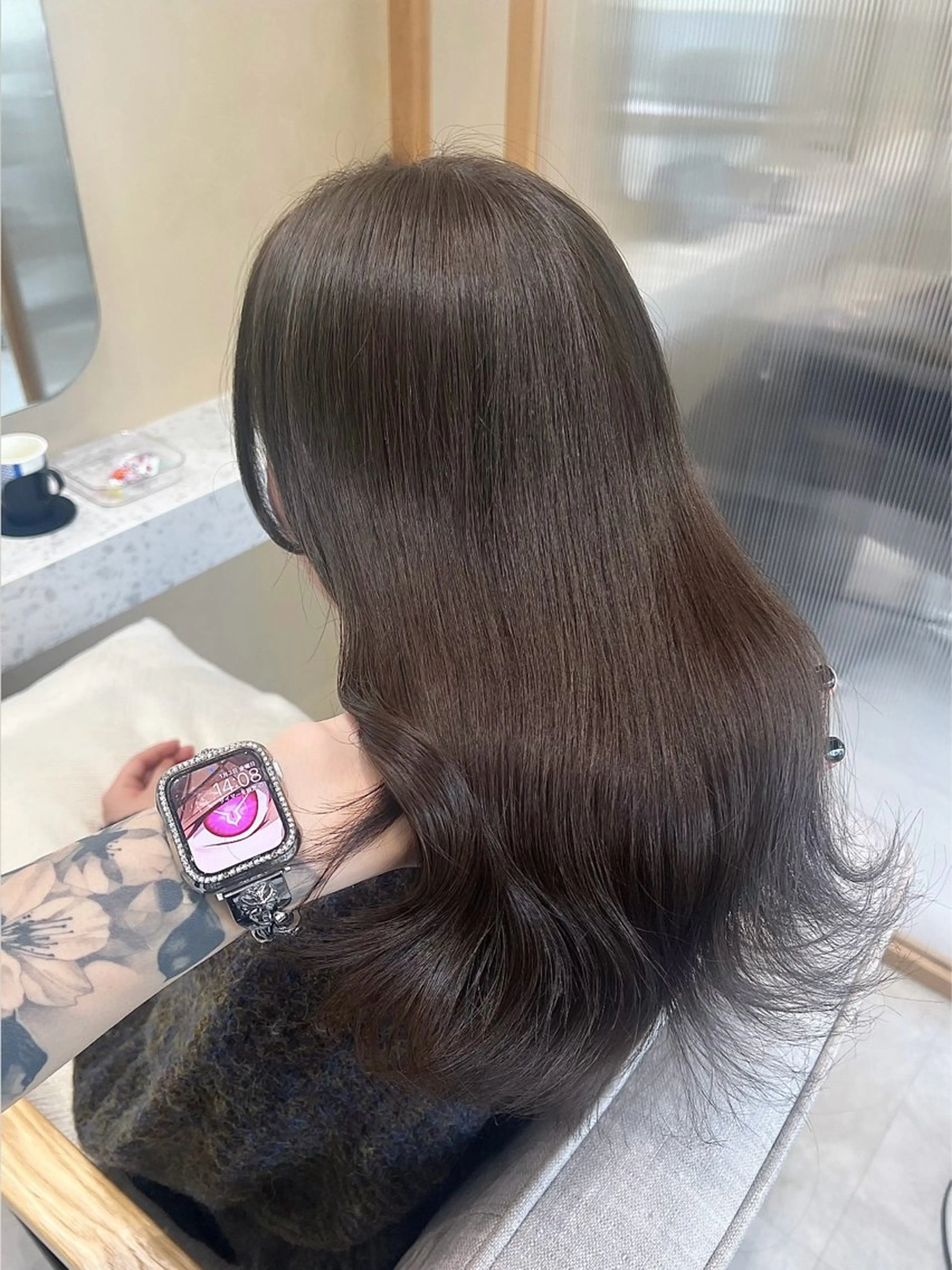 ロング 顔周りカット 髪質改善 韓国風ヘア 💎髪質改善/艶髪 💎mizuki💎のヘアスタイル