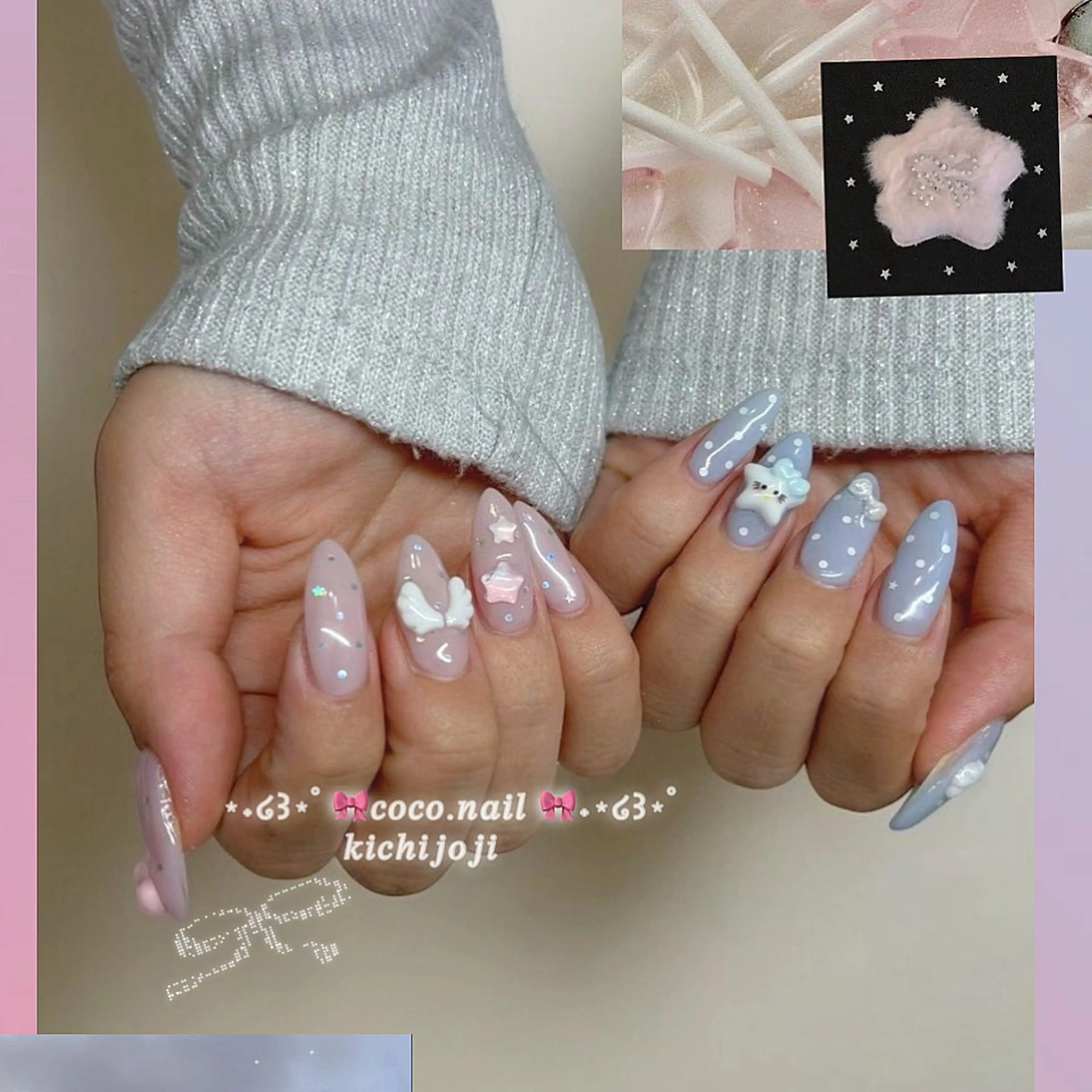 ネイル ハンドネイル フットネイル lili.nail y2k/ワンホンのネイルデザイン