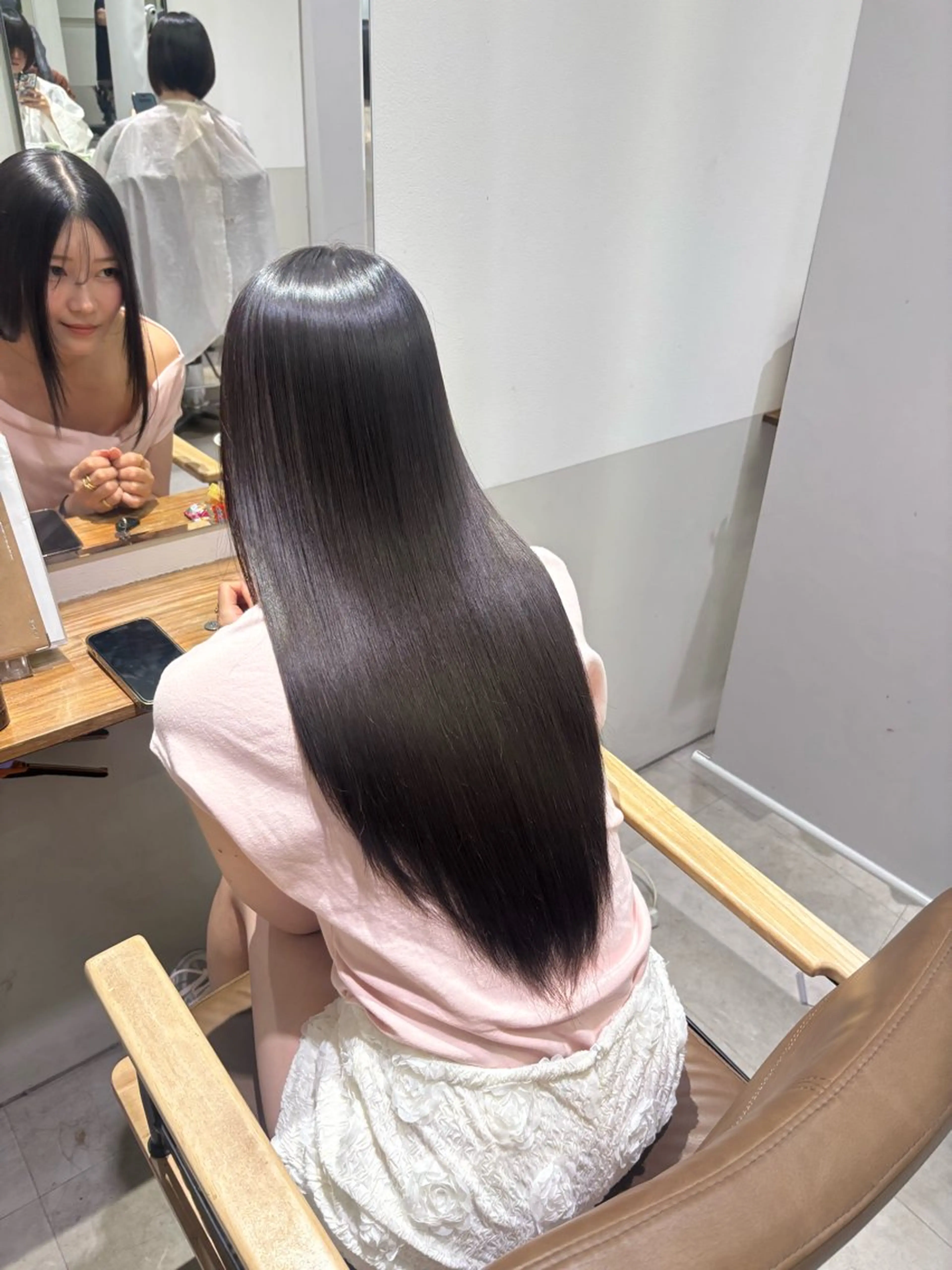 ロング 縮毛矯正 かのん /髪質改善/大阪梅田のヘアスタイル