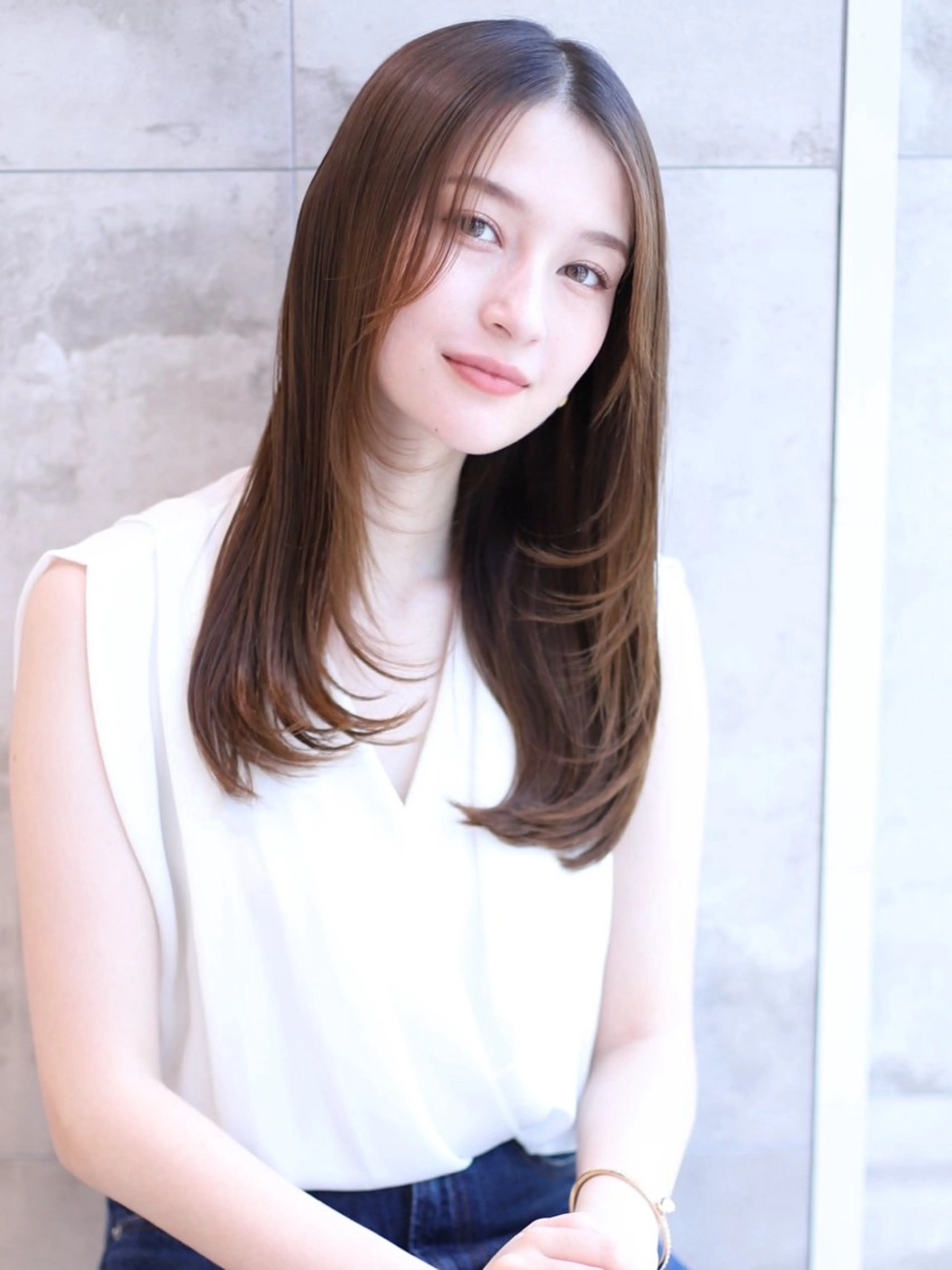 ミディアム 無料カットモデル/ 似合わせカット/荒砂のヘアスタイル