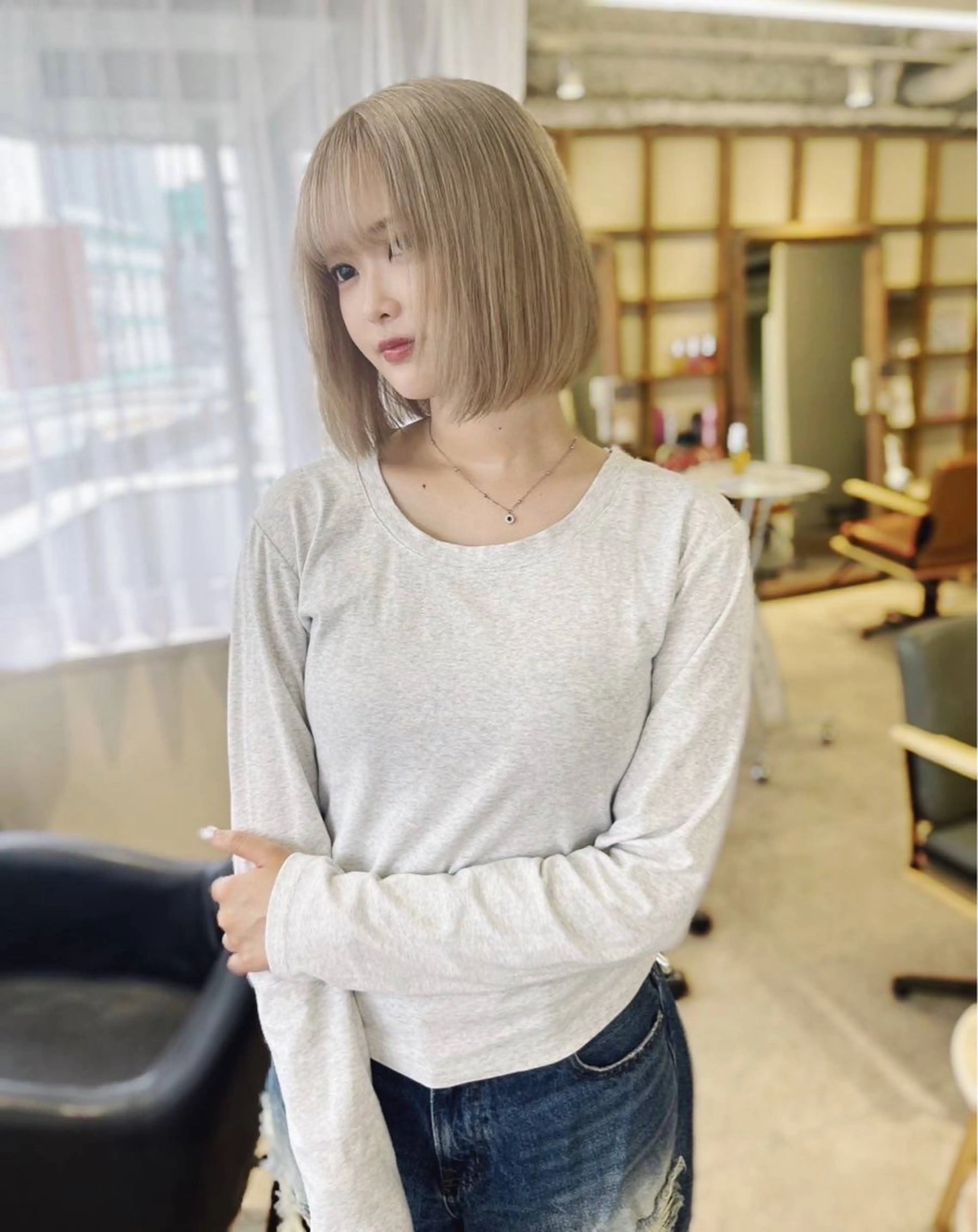 ミディアム カラー ヘアカラー Chere by azuri所属・Chere by azuriのヘアスタイル