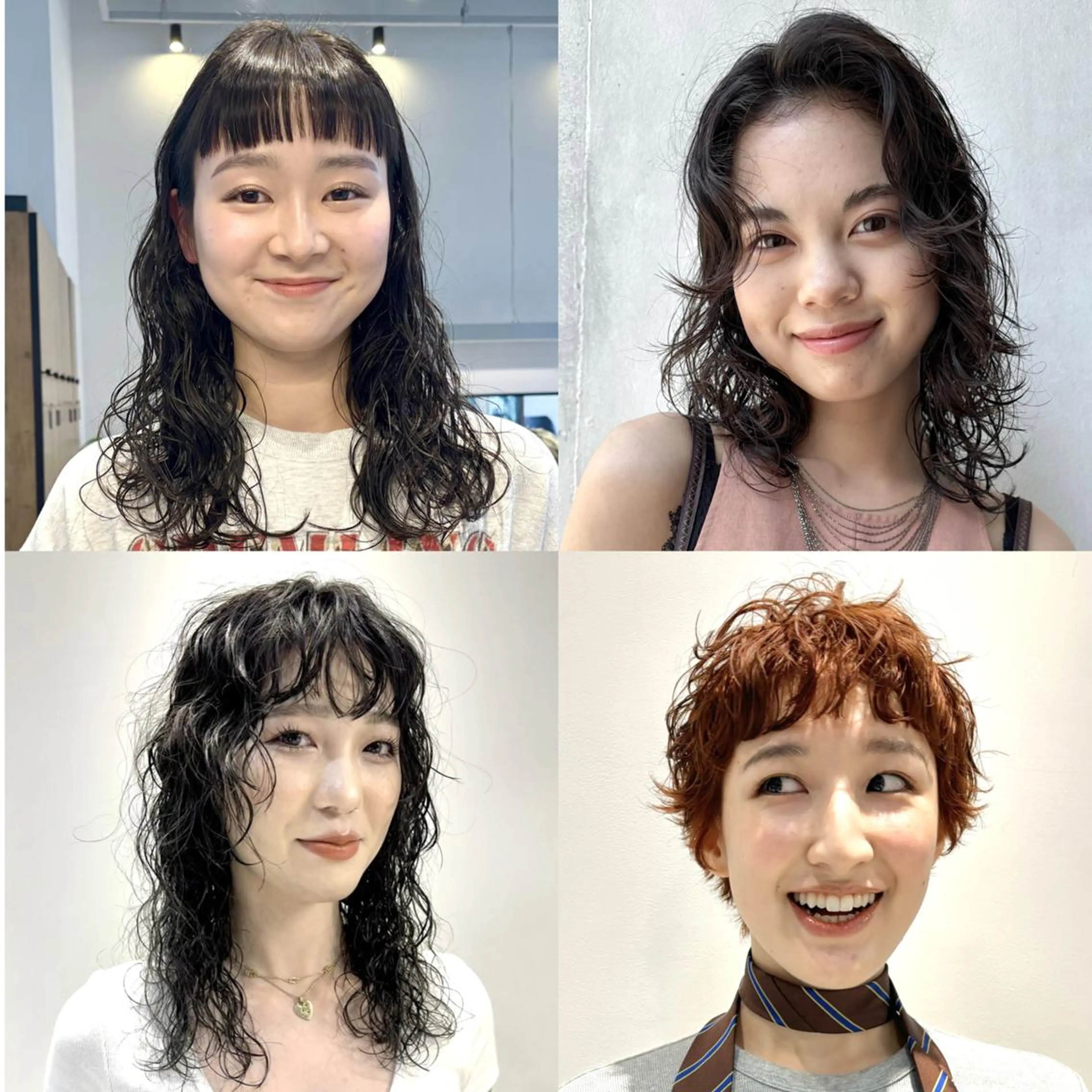 パーマ カラー ミディアム ミディアムパーマ レイヤーカット ニュアンスパーマ Ayaka ／ショート／パーマのヘアスタイル