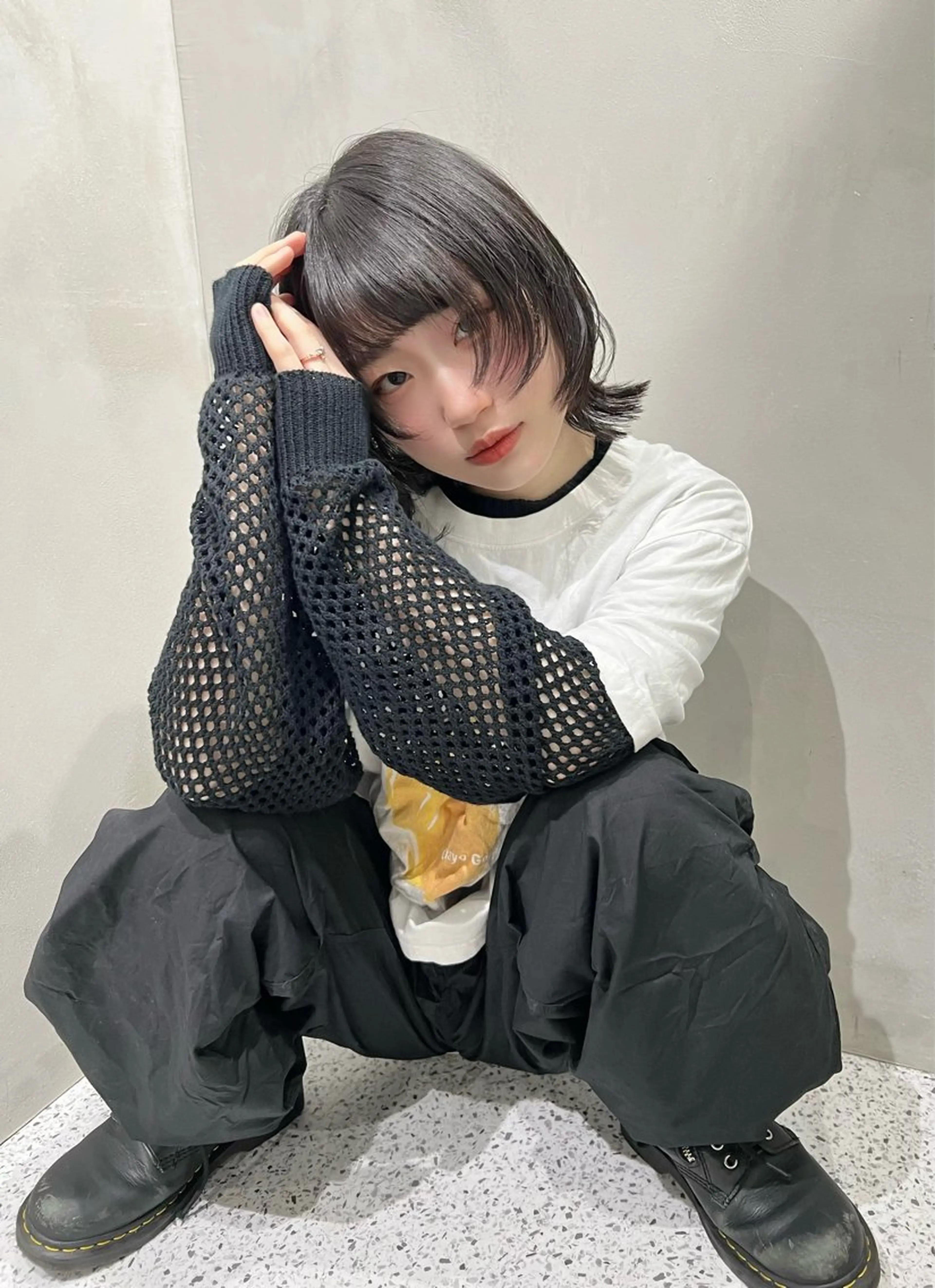 ショート カット 縮毛矯正 🐺立川のウルフ屋 さん🐺おかみ🐺のヘアスタイル