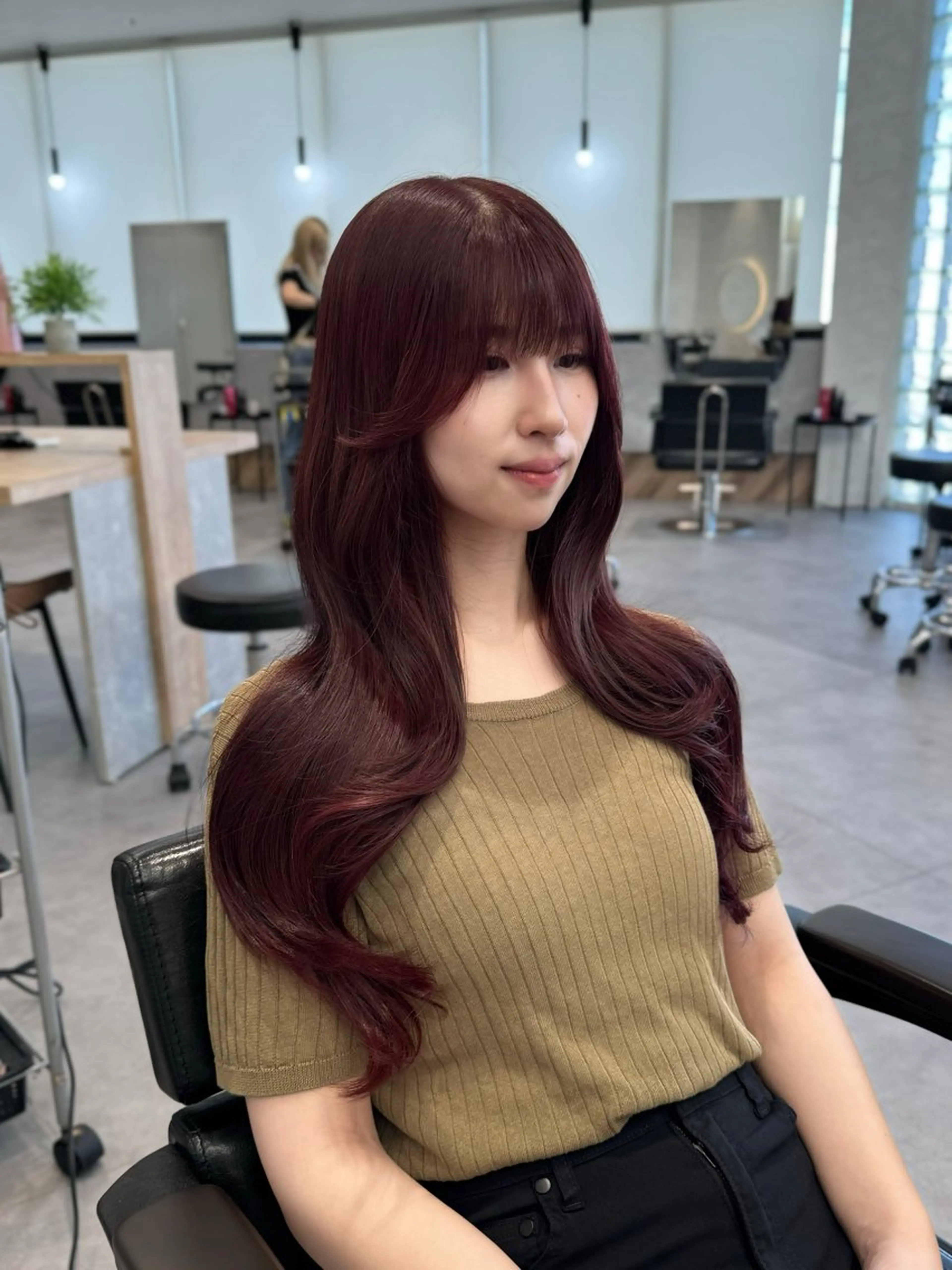 ロング カット ヘアカラー トリートメント RAF TOKYO 浜松所属・レイヤー/髪質改善/ 飯尾百花のヘアスタイル