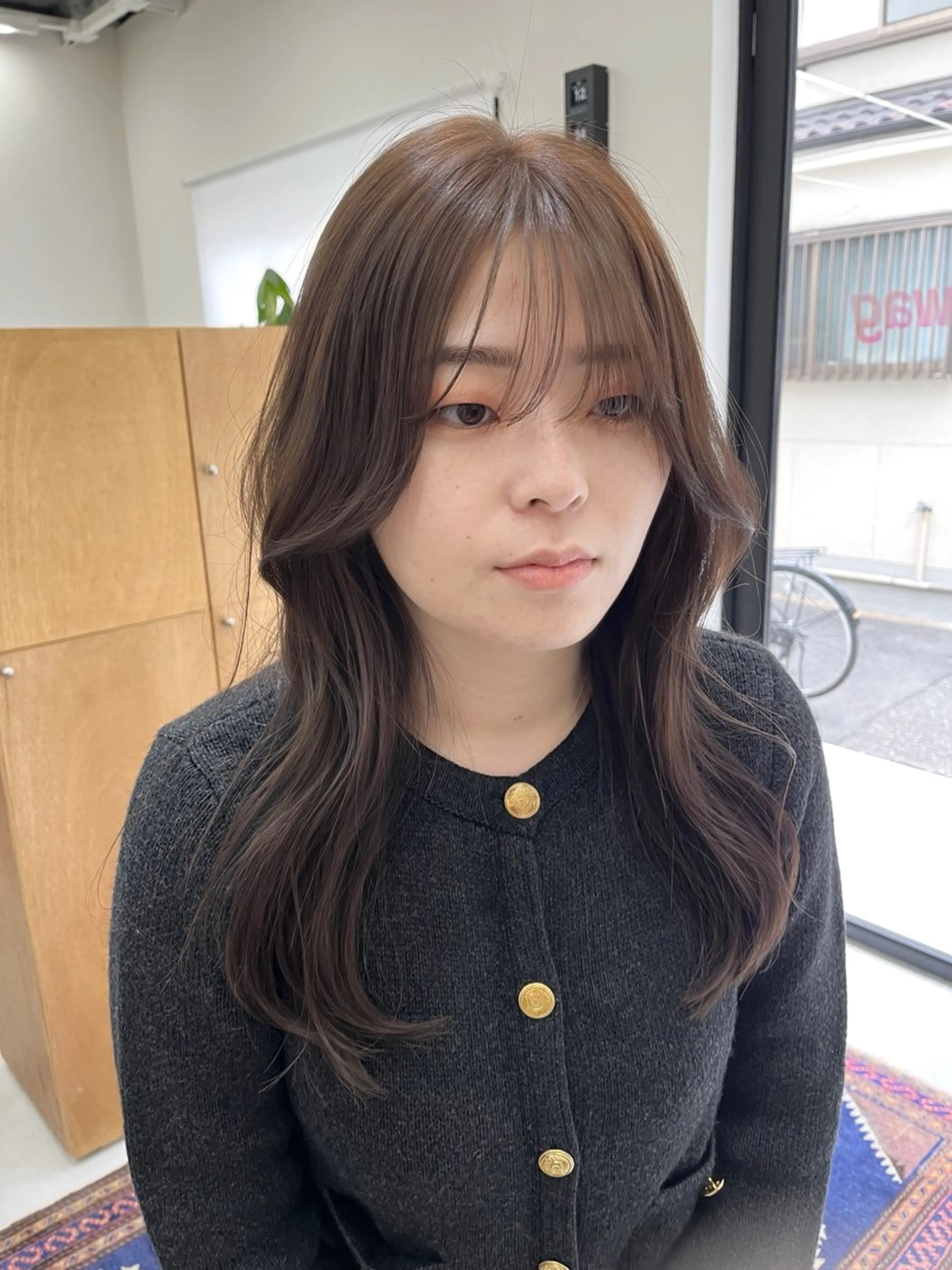 ブリーチなしのダブルカラーの写真