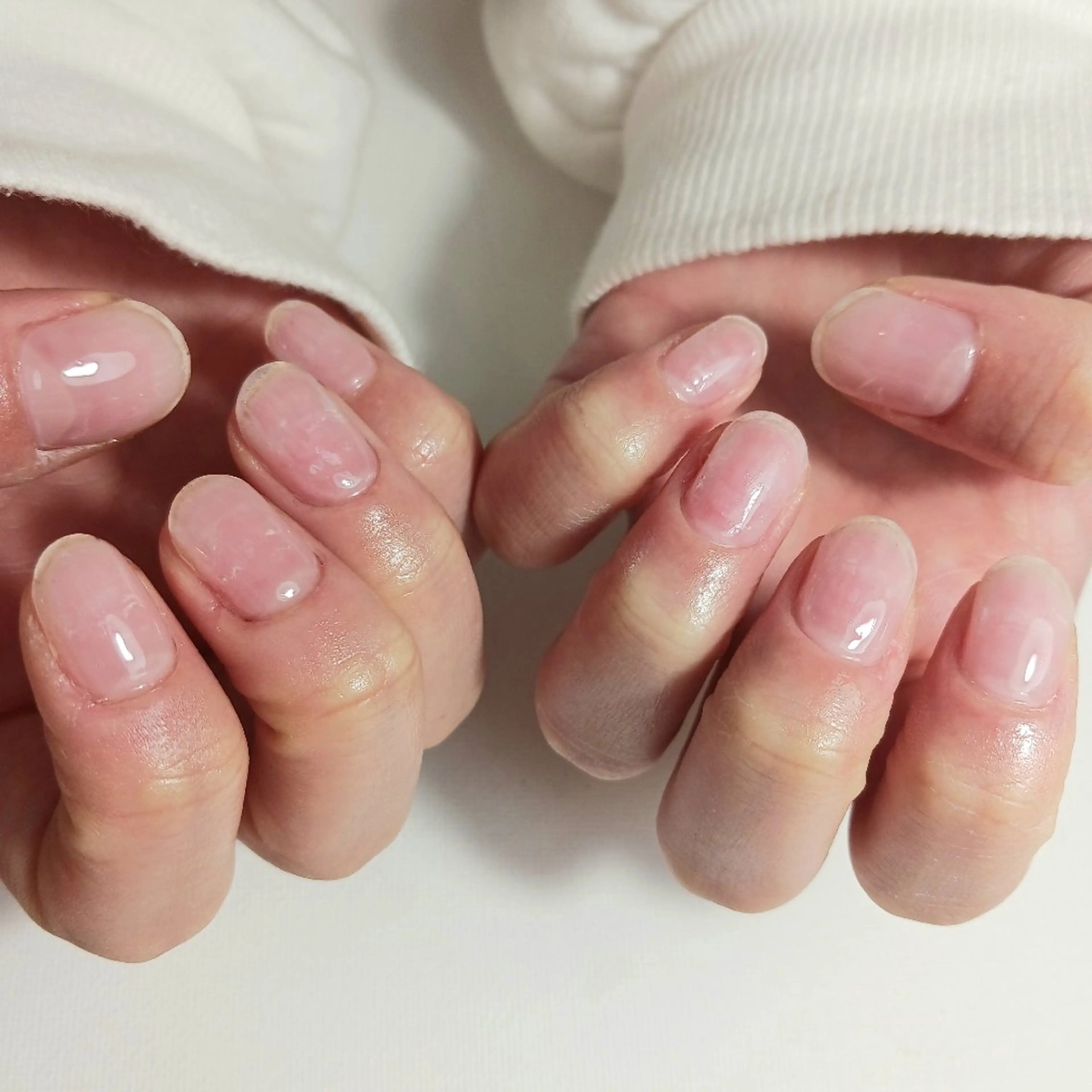 【クリアジェルorケアのみ】ドライケア込み/シンプルネイルの写真