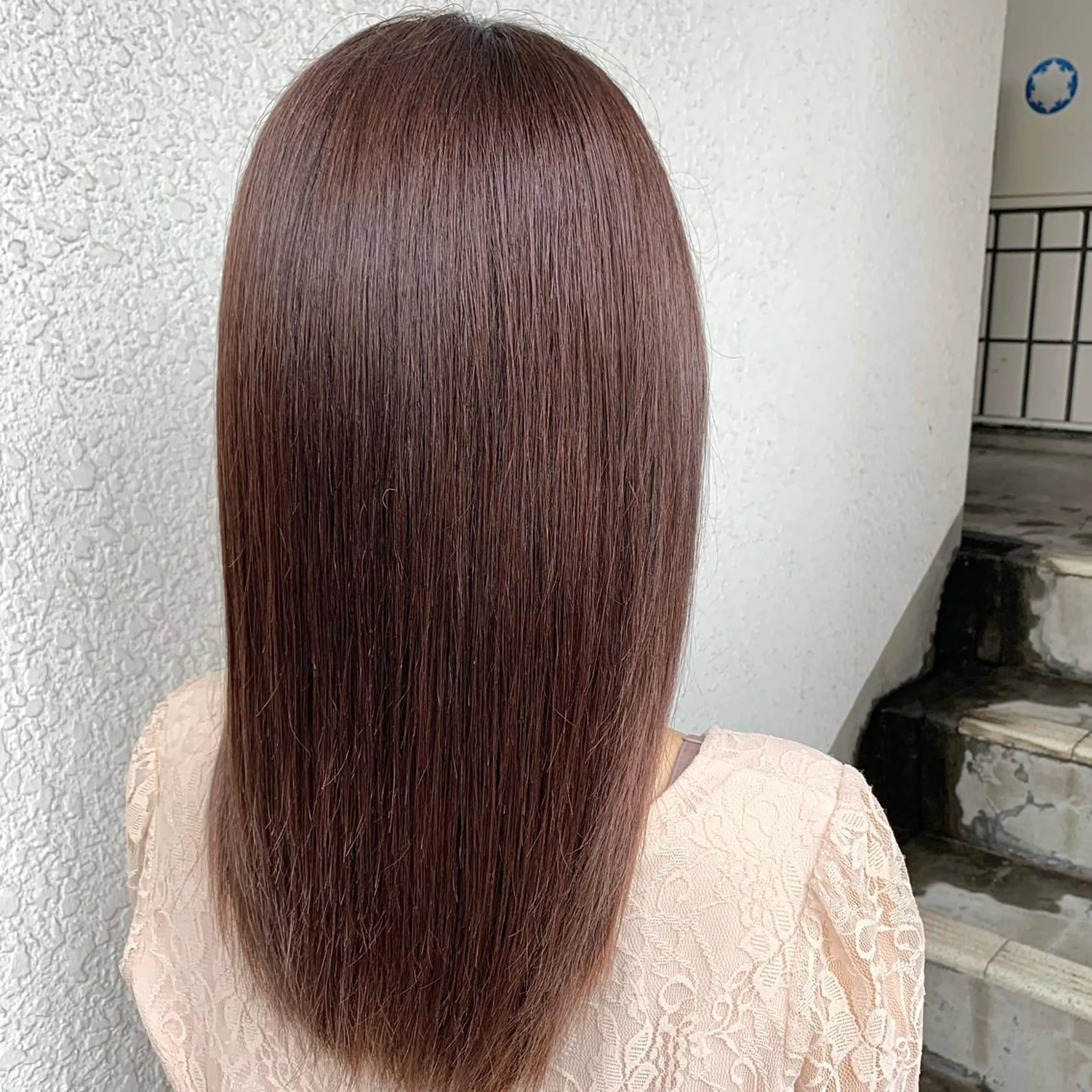 セミロング カラー ✨️美髪矯正×似合わ せ艶カラー✨藤田透のヘアスタイル