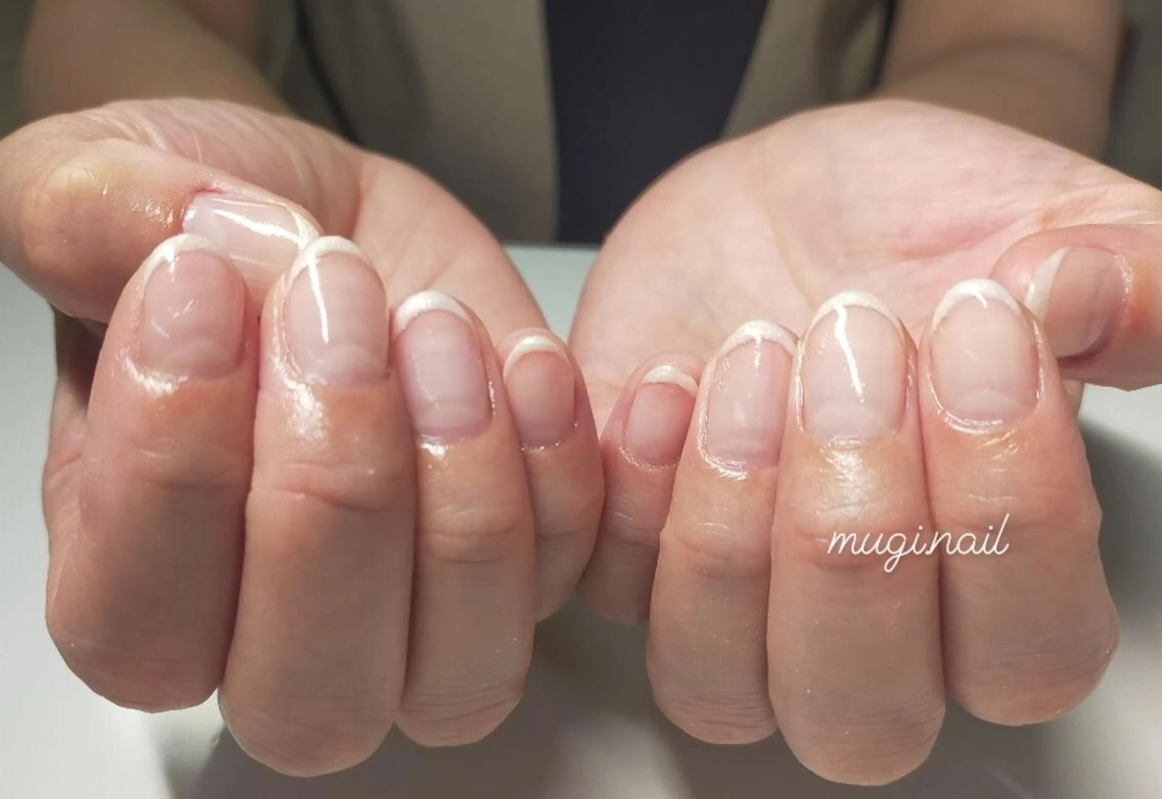 ネイル フレンチネイル Lulu nail salon 南堀江店所属・西村 あやかのネイルデザイン