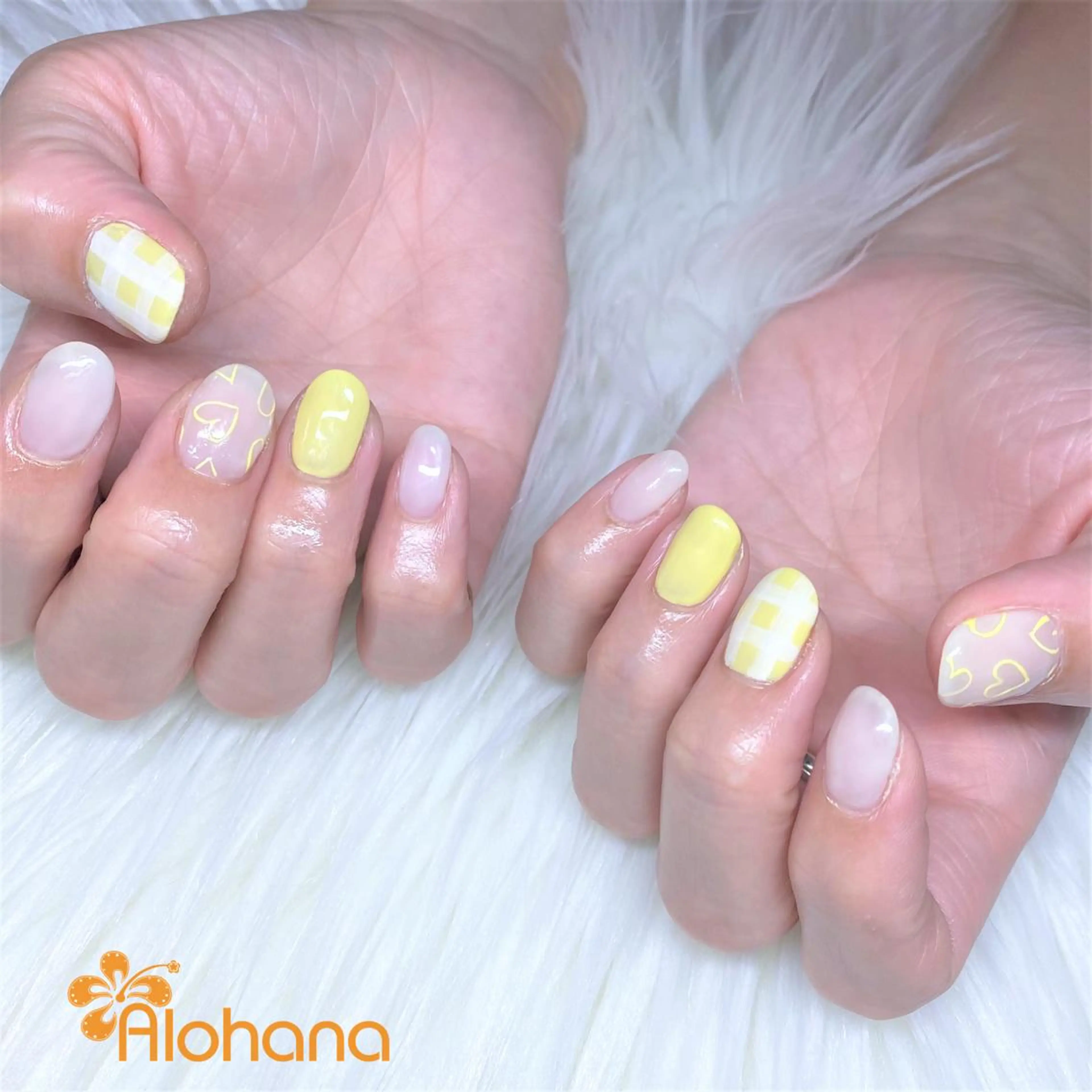 ネイル ガーリー ハンドネイル Alohana所属・Alohana Minaのネイルデザイン