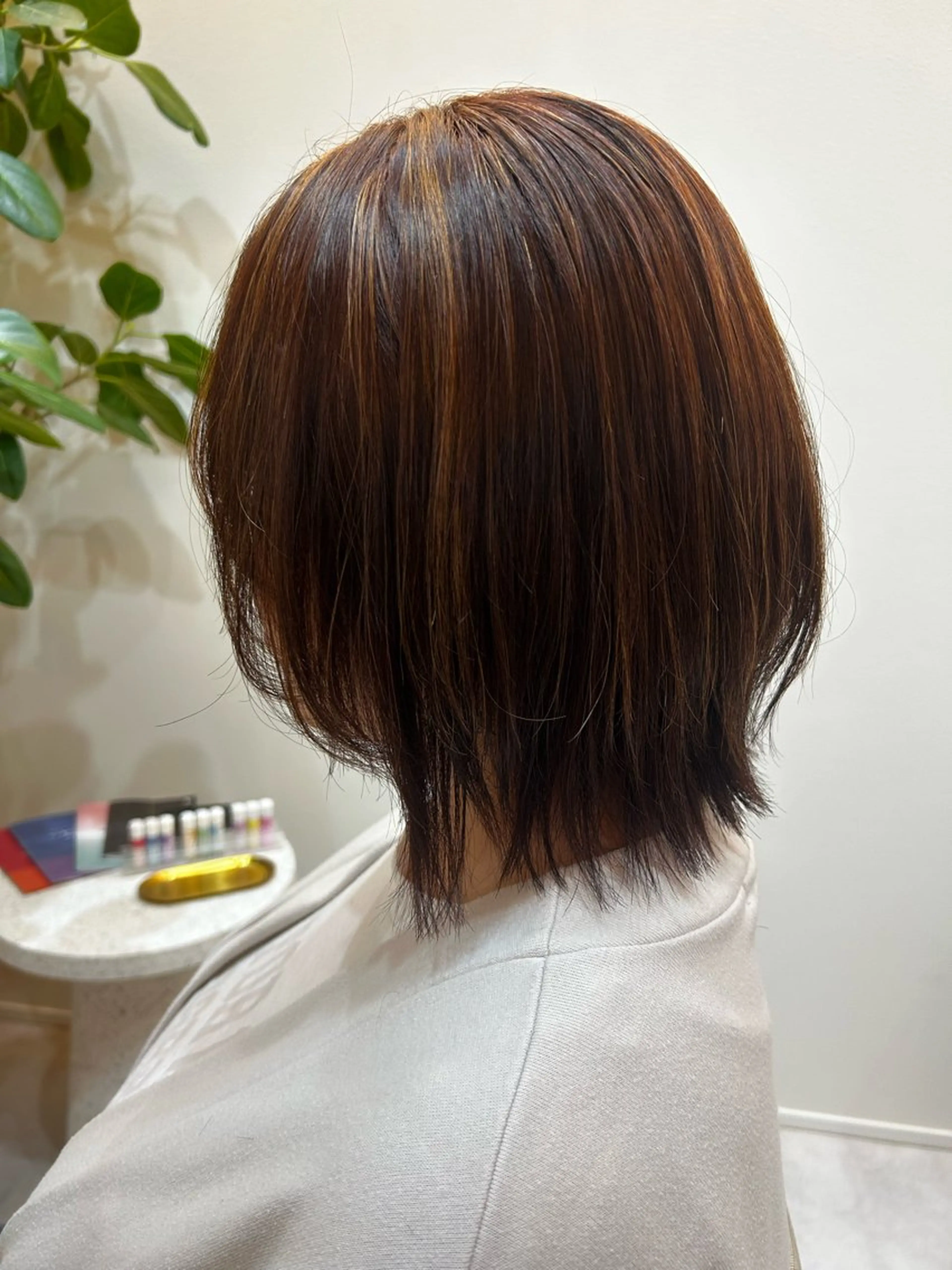 ミディアム カラー sugi tomoのヘアスタイル
