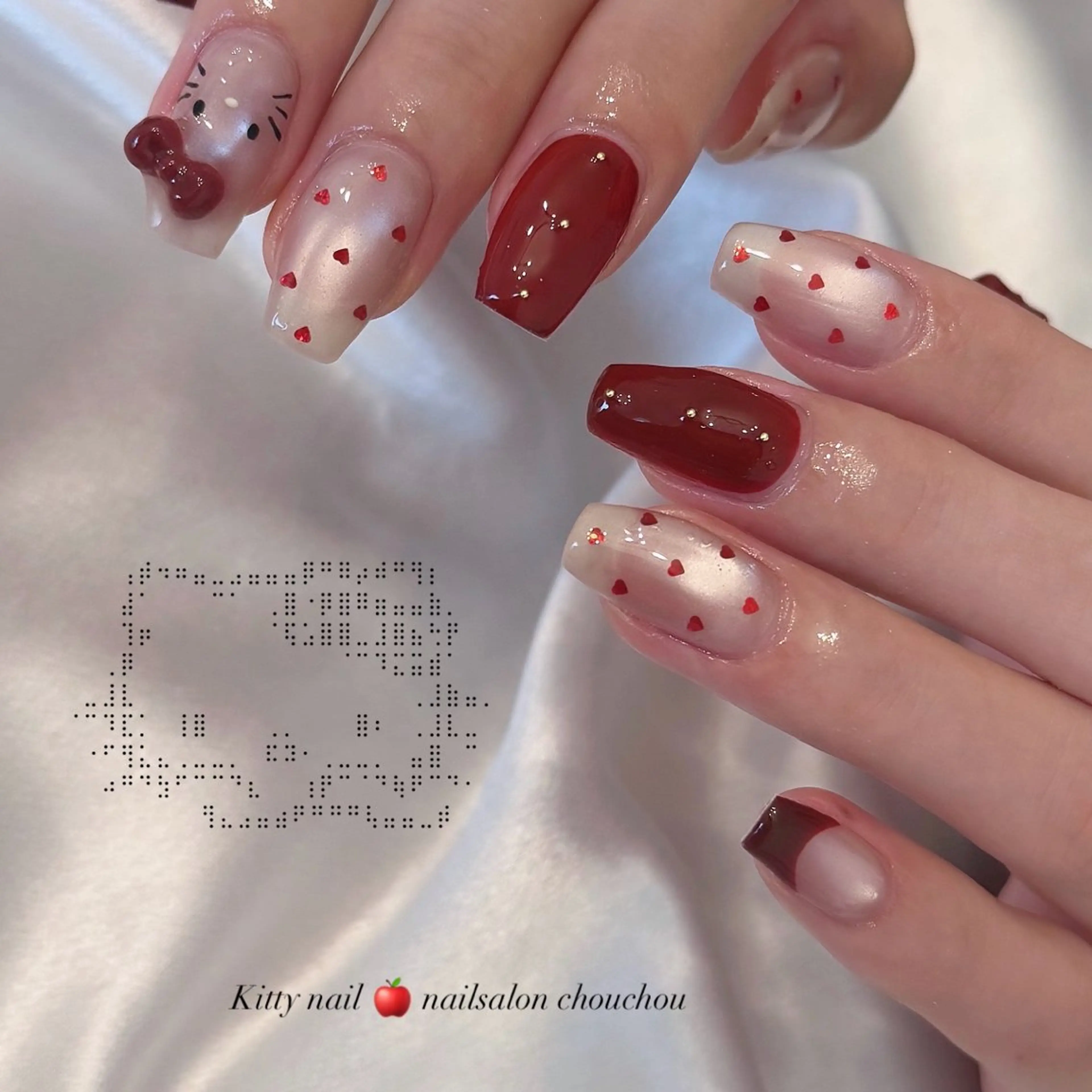 ネイル ハンドネイル シュシュ 🎀 girly nailのネイルデザイン