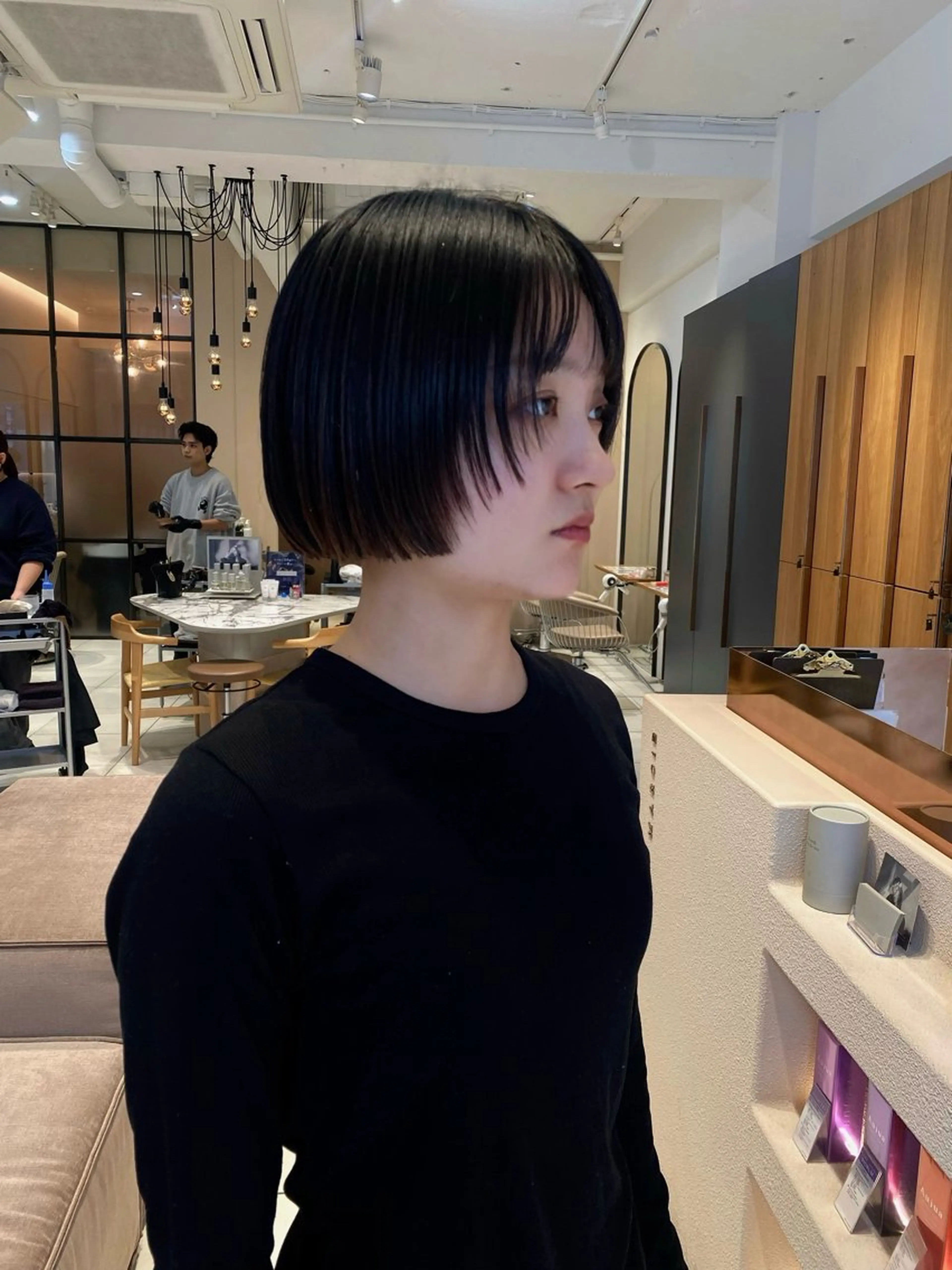 ミディアム 顔周りカット レイヤーカット カット YUMA🪽 /ボブ/レイヤーのヘアスタイル