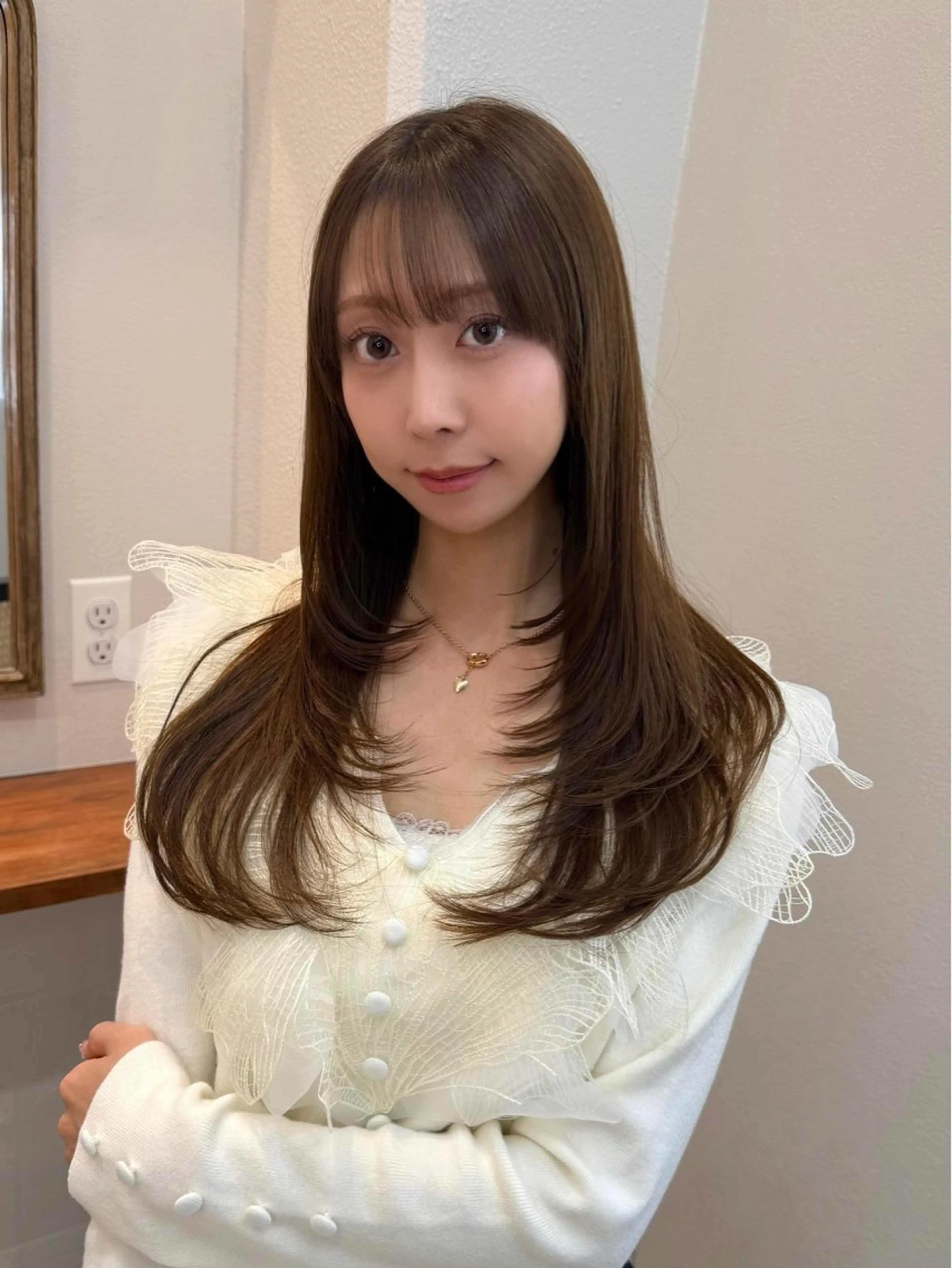 ロング カット ヘアカラー トリートメント collet矢島/ ブリーチ/レイヤーのヘアスタイル