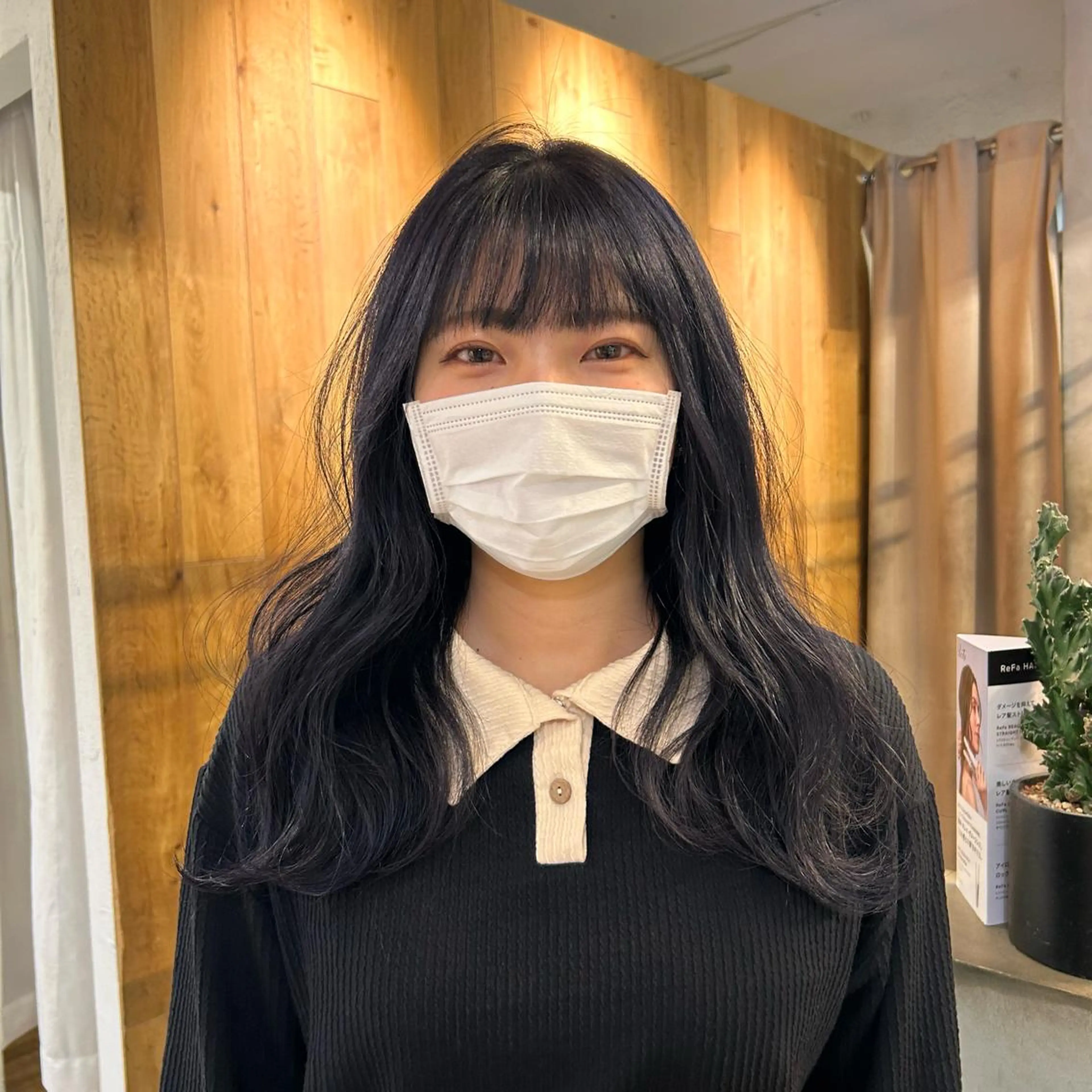 セミロング カラー ヘアカラー トリートメント じゅわっと暖色カラー 🍊Moemiのヘアスタイル