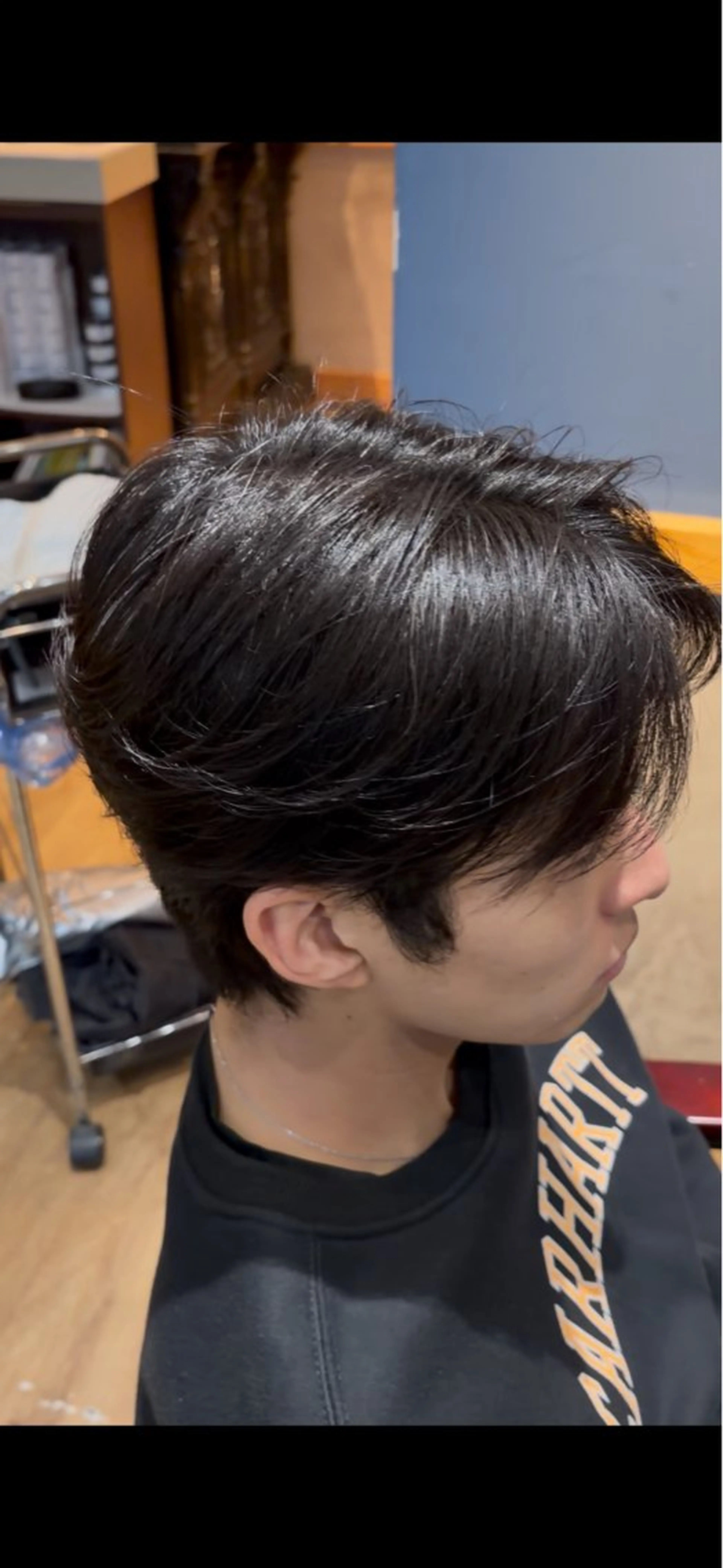 メンズ 縮毛矯正 永野川 諒のヘアスタイル