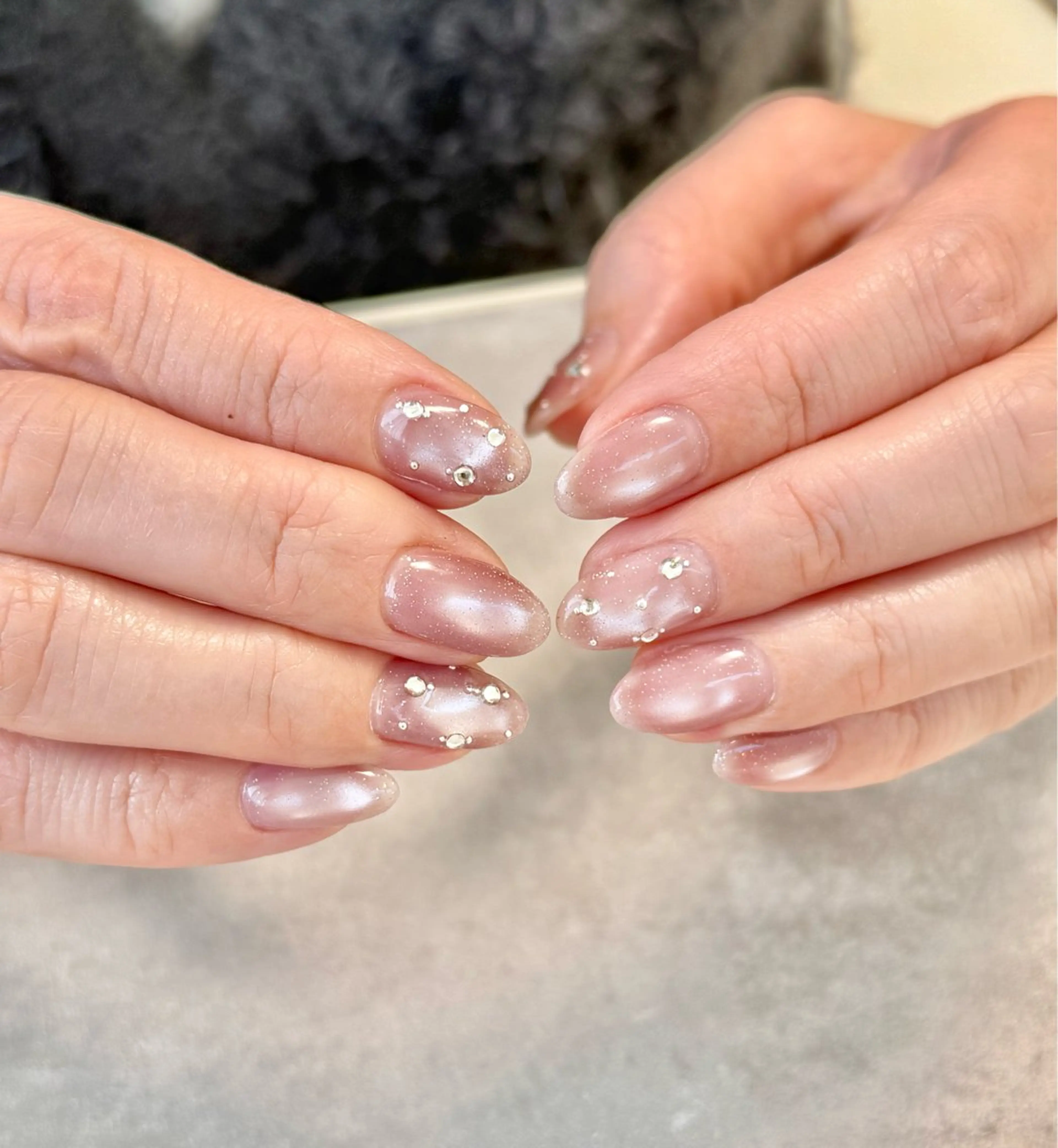 ネイル フラッシュネイル フラッシュマグ マグネットネイル オフィスネイル ハンドネイル nailroom amyのネイルデザイン