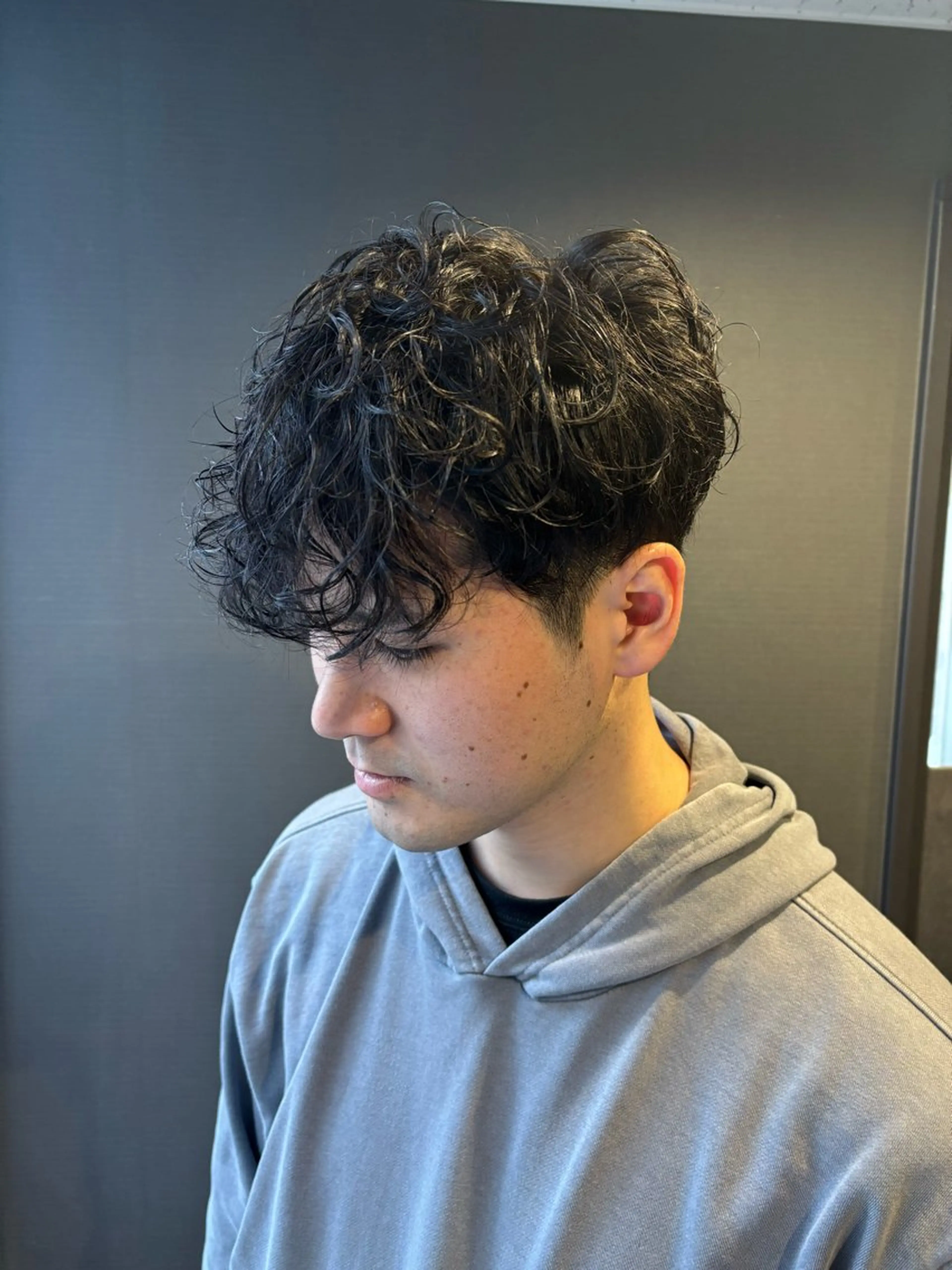 パーマ メンズ レイヤーカット/ボブ /nene🍥⋆*のヘアスタイル