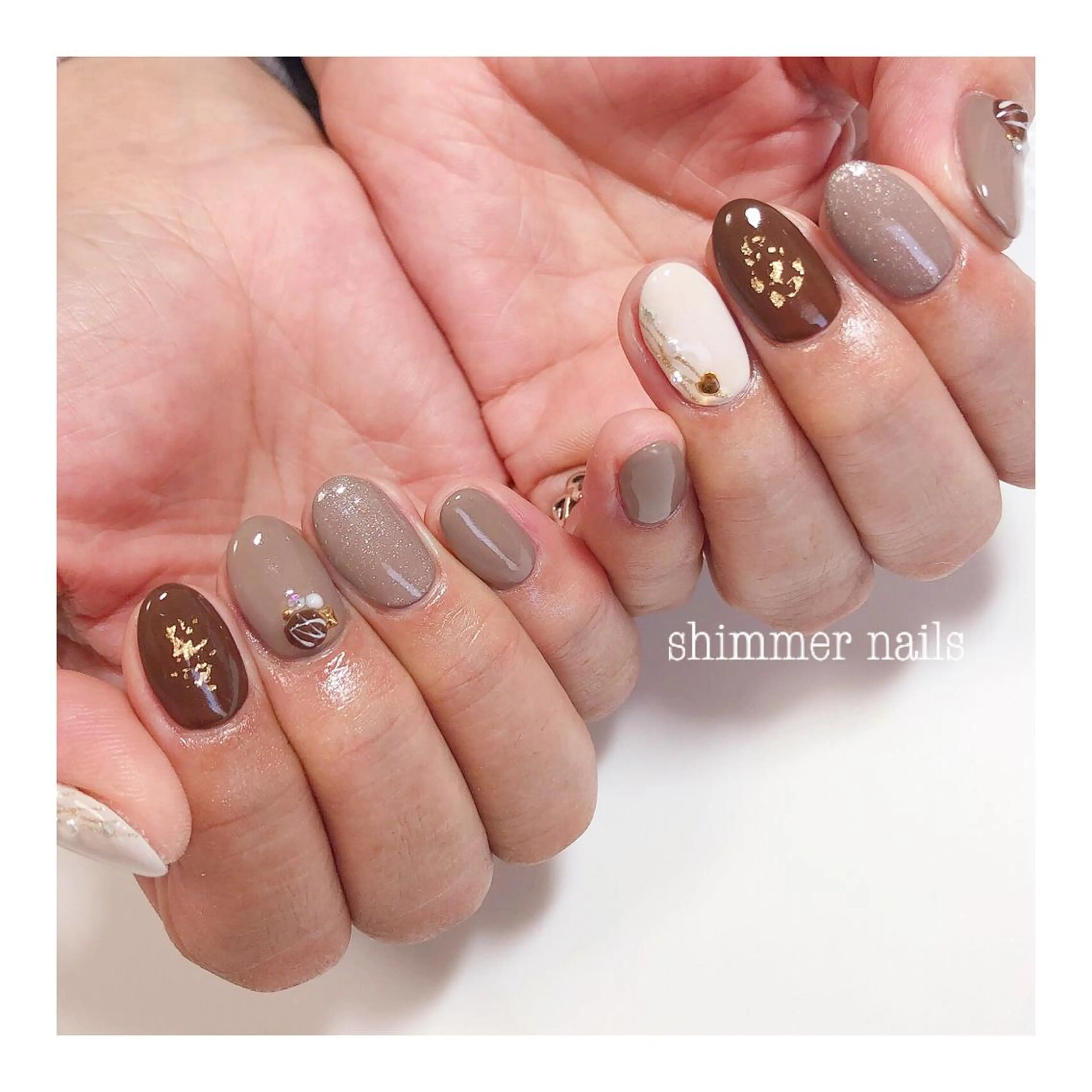ネイル バレンタイン shimmer nailsのネイルデザイン