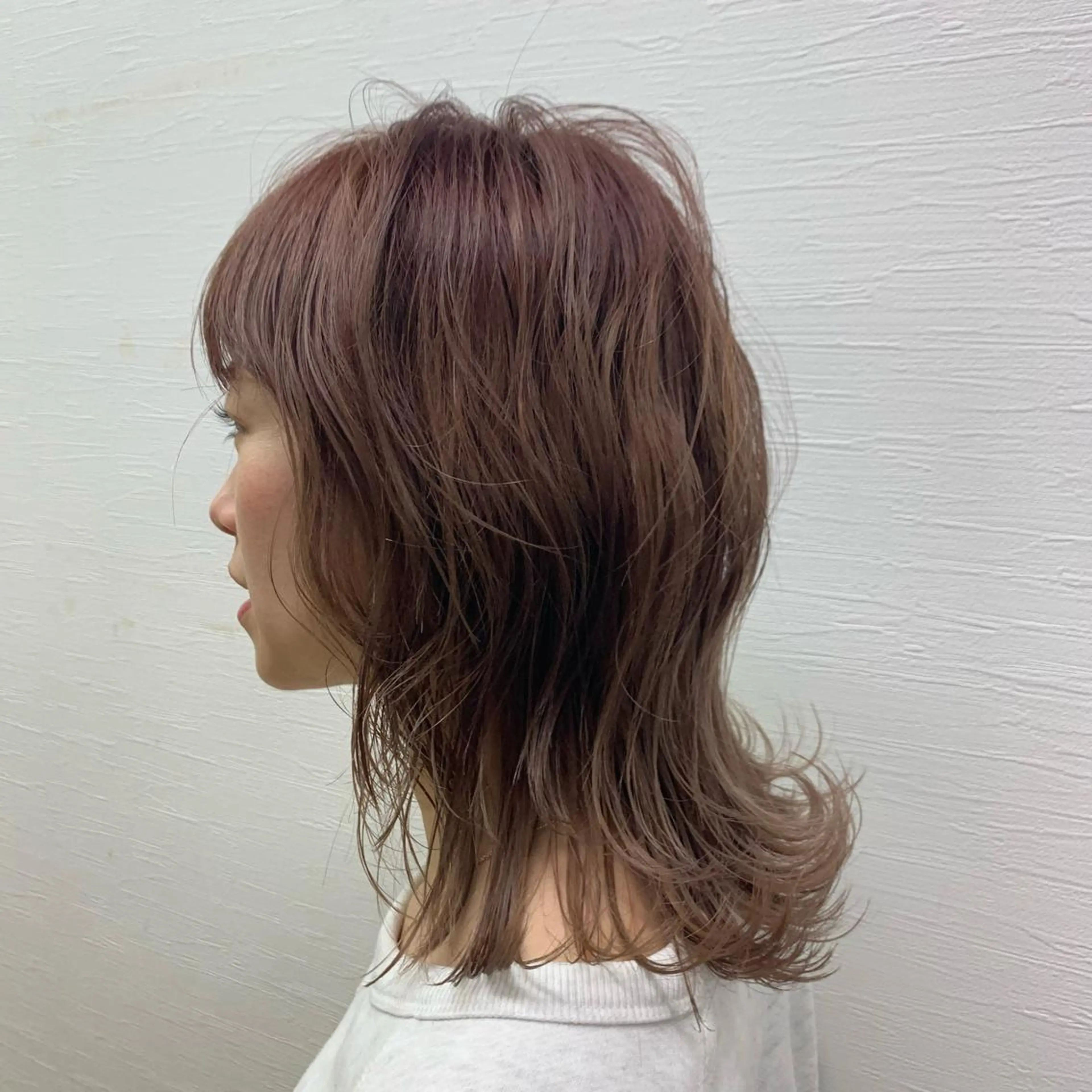 ミディアム カラー パーマ ヘアアレンジ メンズ キッズ ネイル マツエク・マツパ 似合わせレイヤー 🌿JUNのヘアスタイル