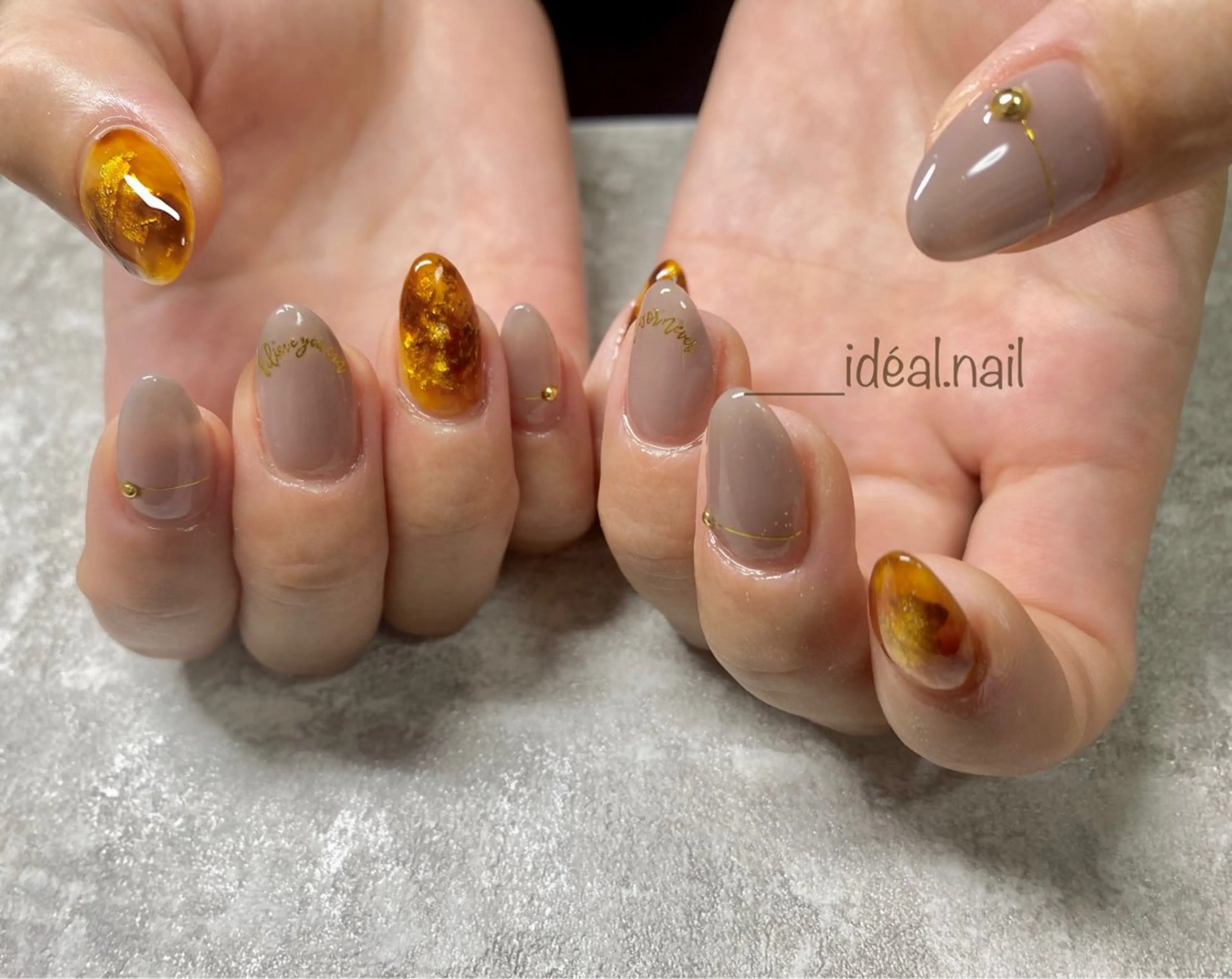 ネイル べっ甲ネイル ide. Mikiのネイルデザイン