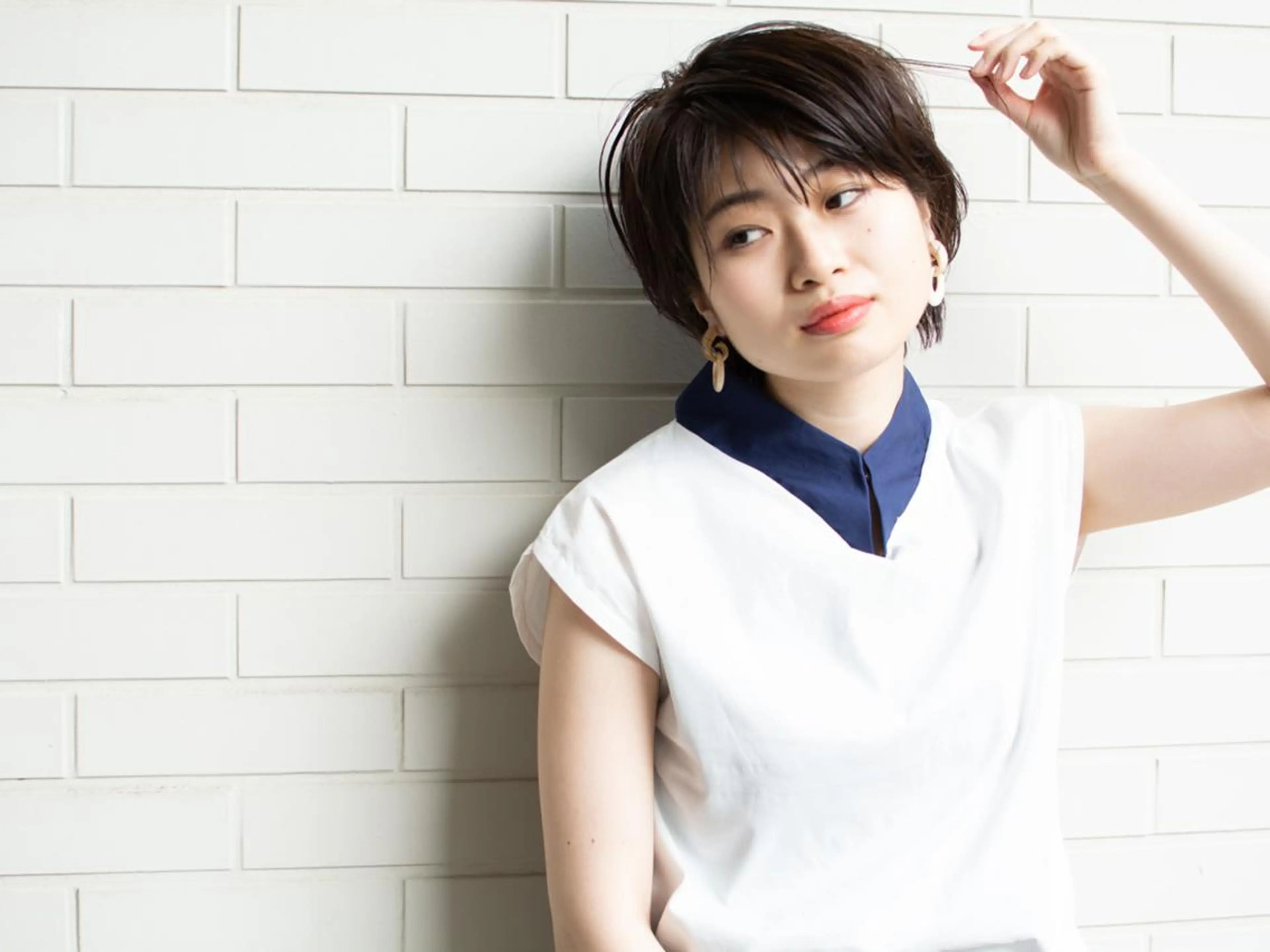 ショート ショートボブ アッシュ ボブ 外国人風カラー ショートヘア 撮影モデル 斉藤 正敏のその他イメージ