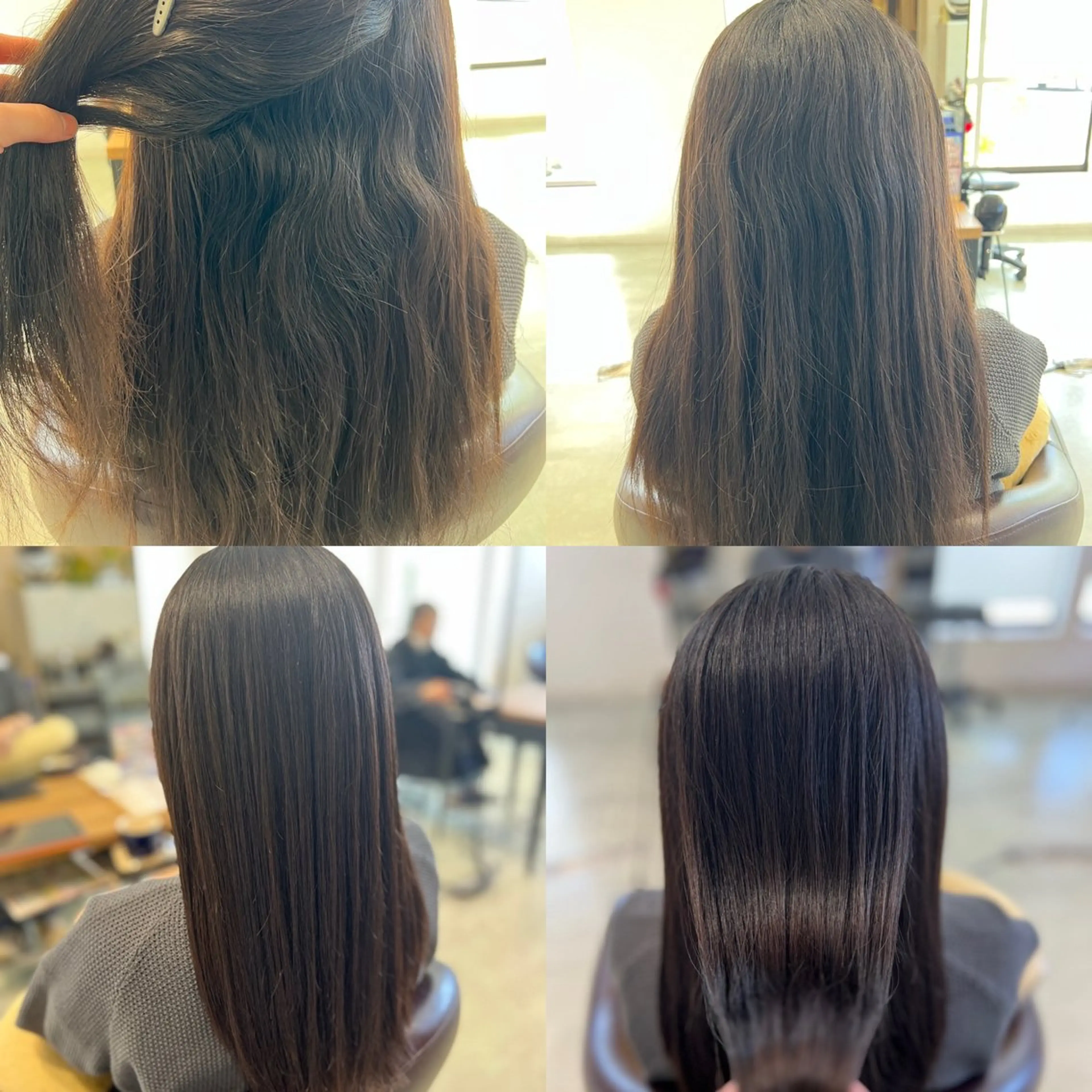 ロング Aile所属・酸性ストレート／カラ ー/山下高明のヘアスタイル