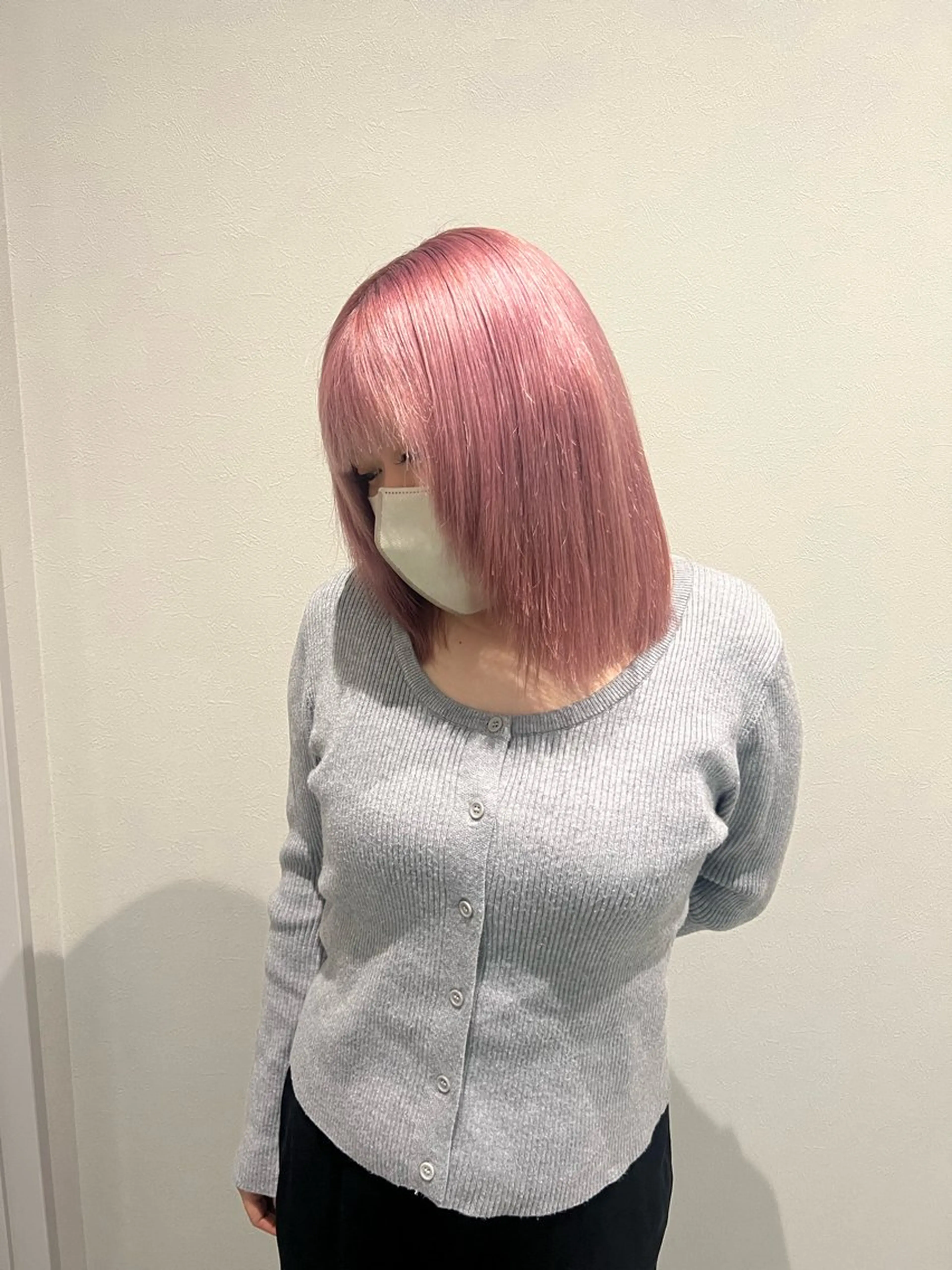 カラー ピンクカラー GEM/ hinanaのヘアスタイル