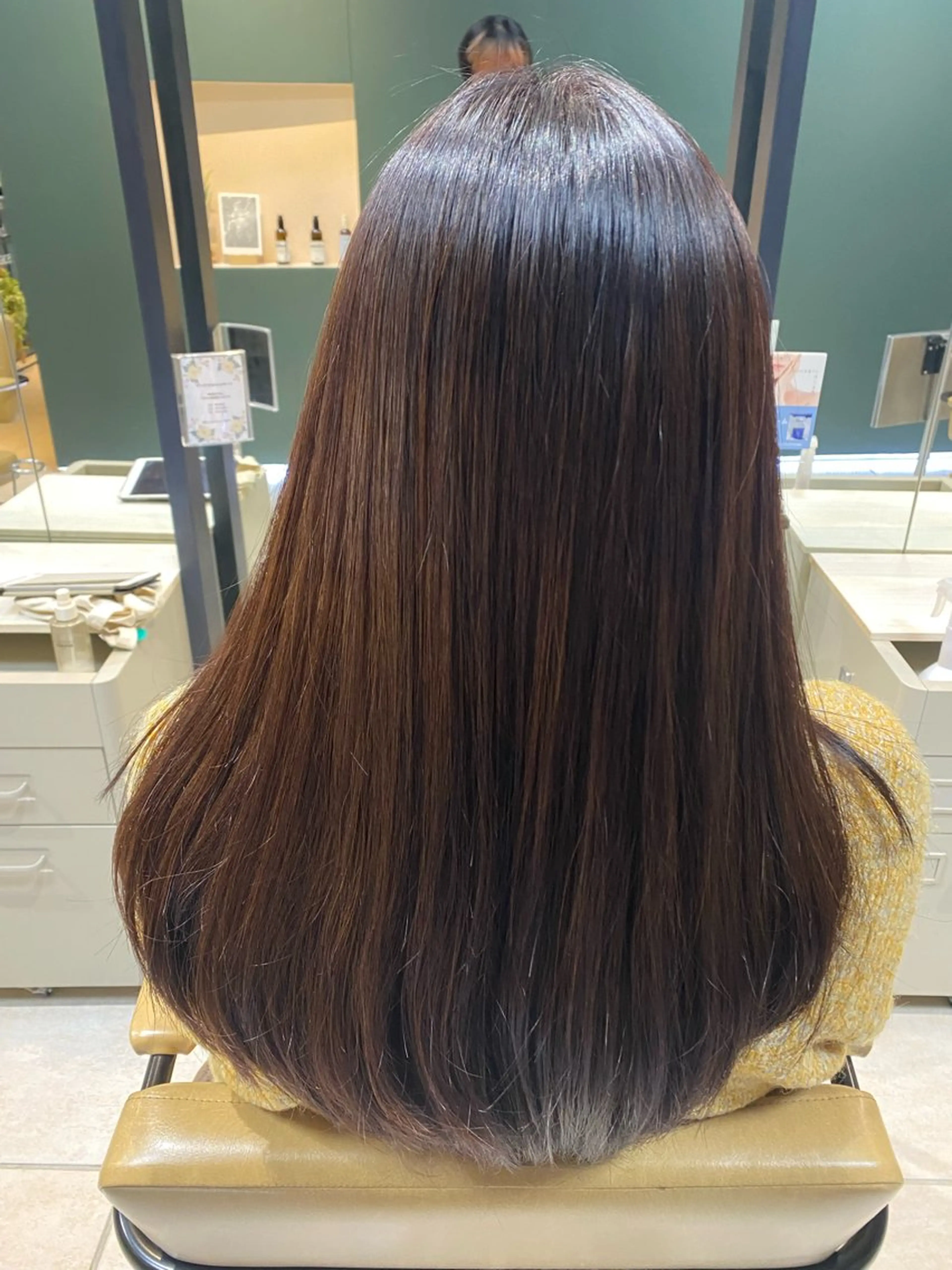 ロング カラー ブラウンカラー PREVIA銀座渡辺 真矢のヘアスタイル