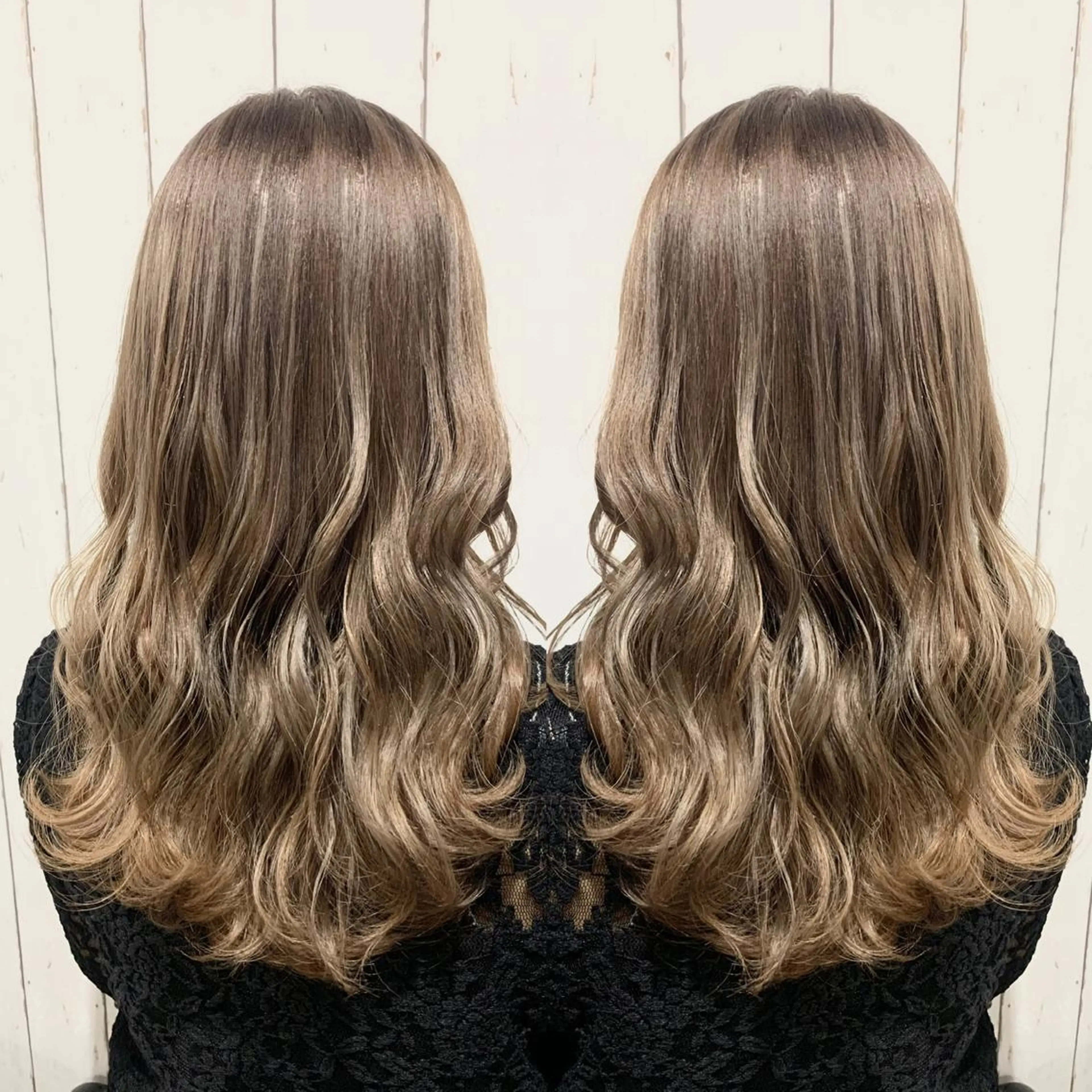 セミロング カラー パーマ ヘアアレンジ アッシュ バレイヤージュ ベージュカラー ブリーチ 透明感カラー カット ヘアカラー トリートメント RecheRche【池袋】所属・👑指名率No.1 👑坂口飛翔のヘアスタイル