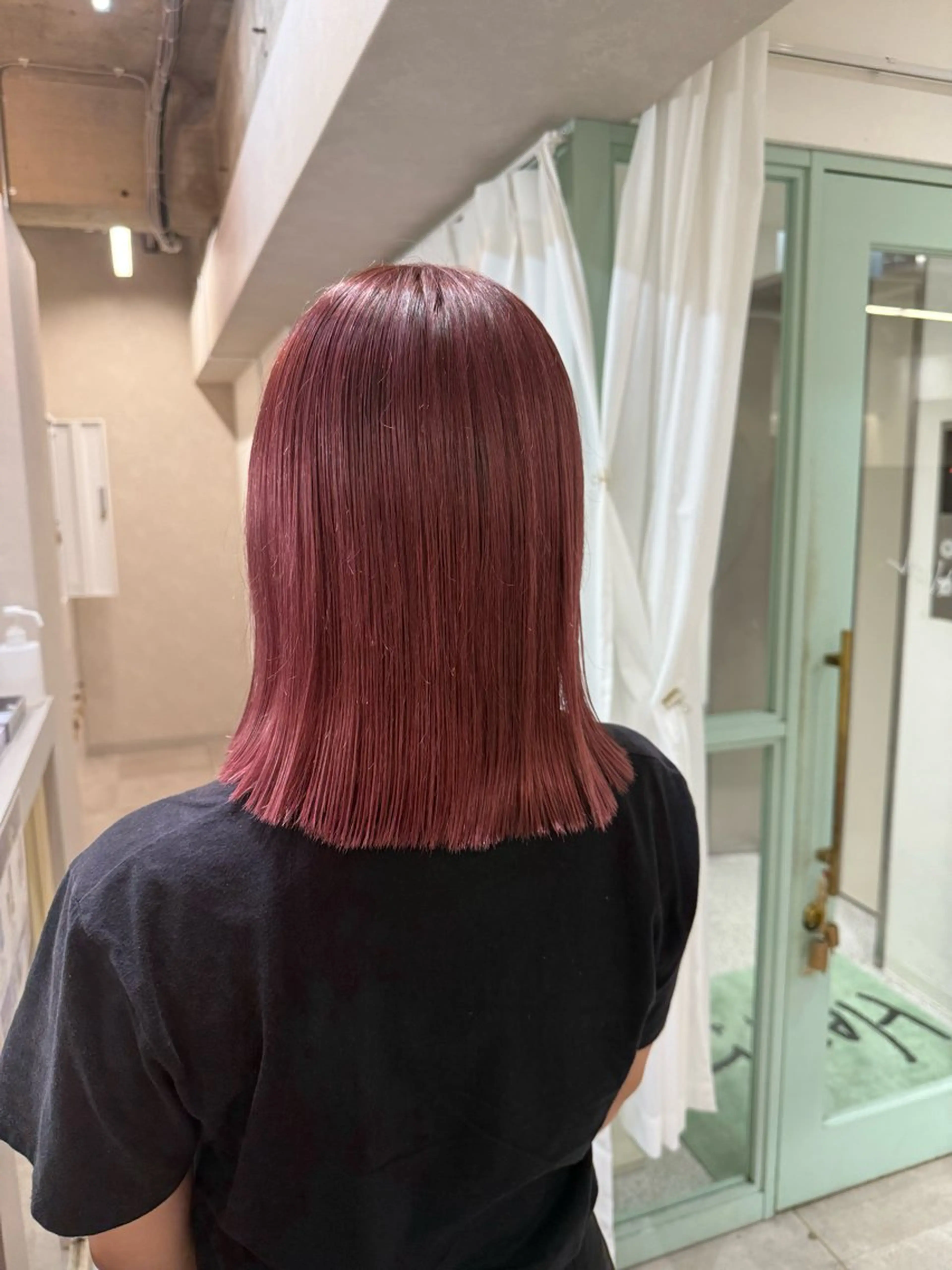 ミディアム カット ヘアカラー トリートメント HAZEL 博多所属・SHIORI/ 博多美容室のヘアスタイル