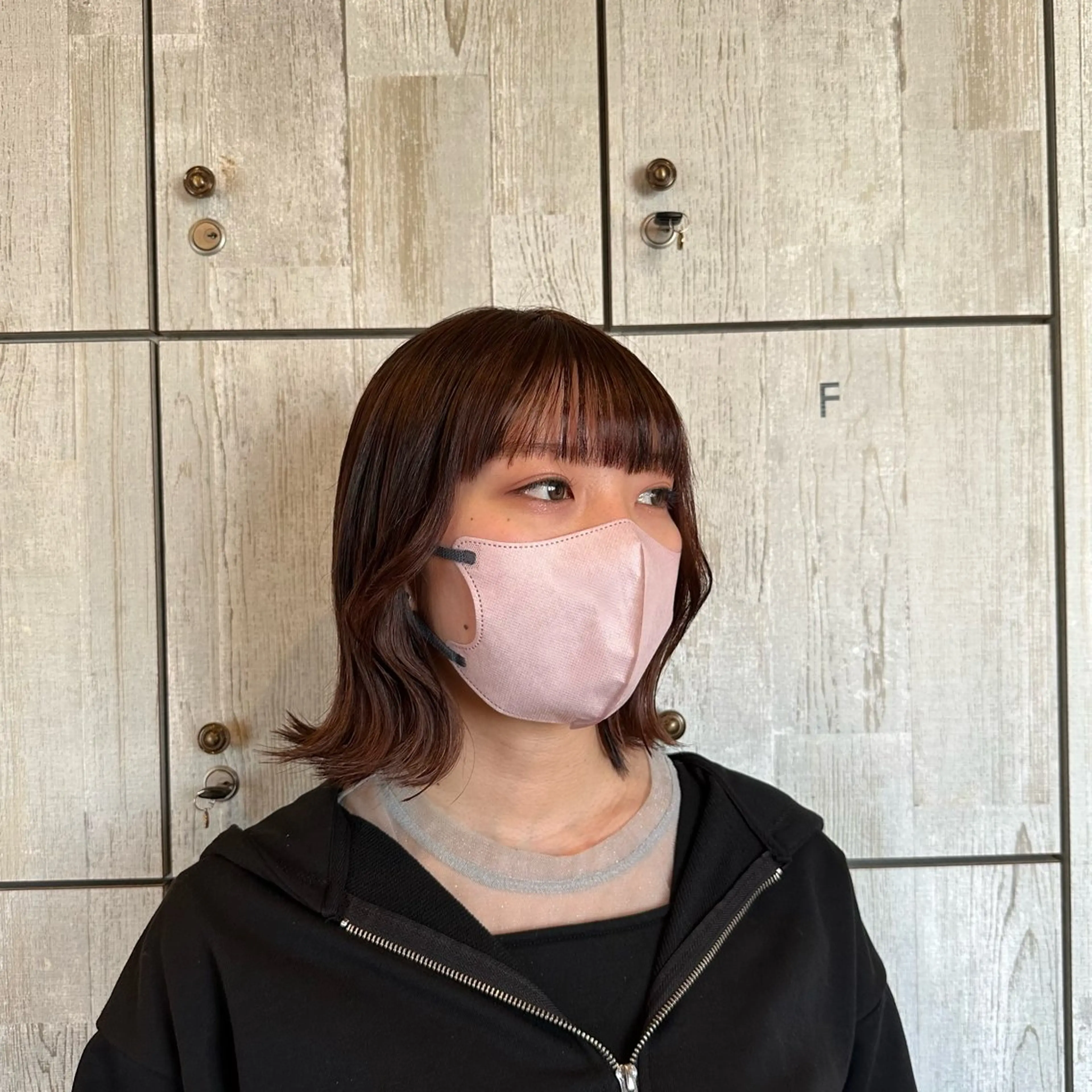 ミディアム ボブ くびれヘア 顔周りカット 韓国風ヘア 柔らかいcolor ￤韓国￤🩰マユ🩰のヘアスタイル