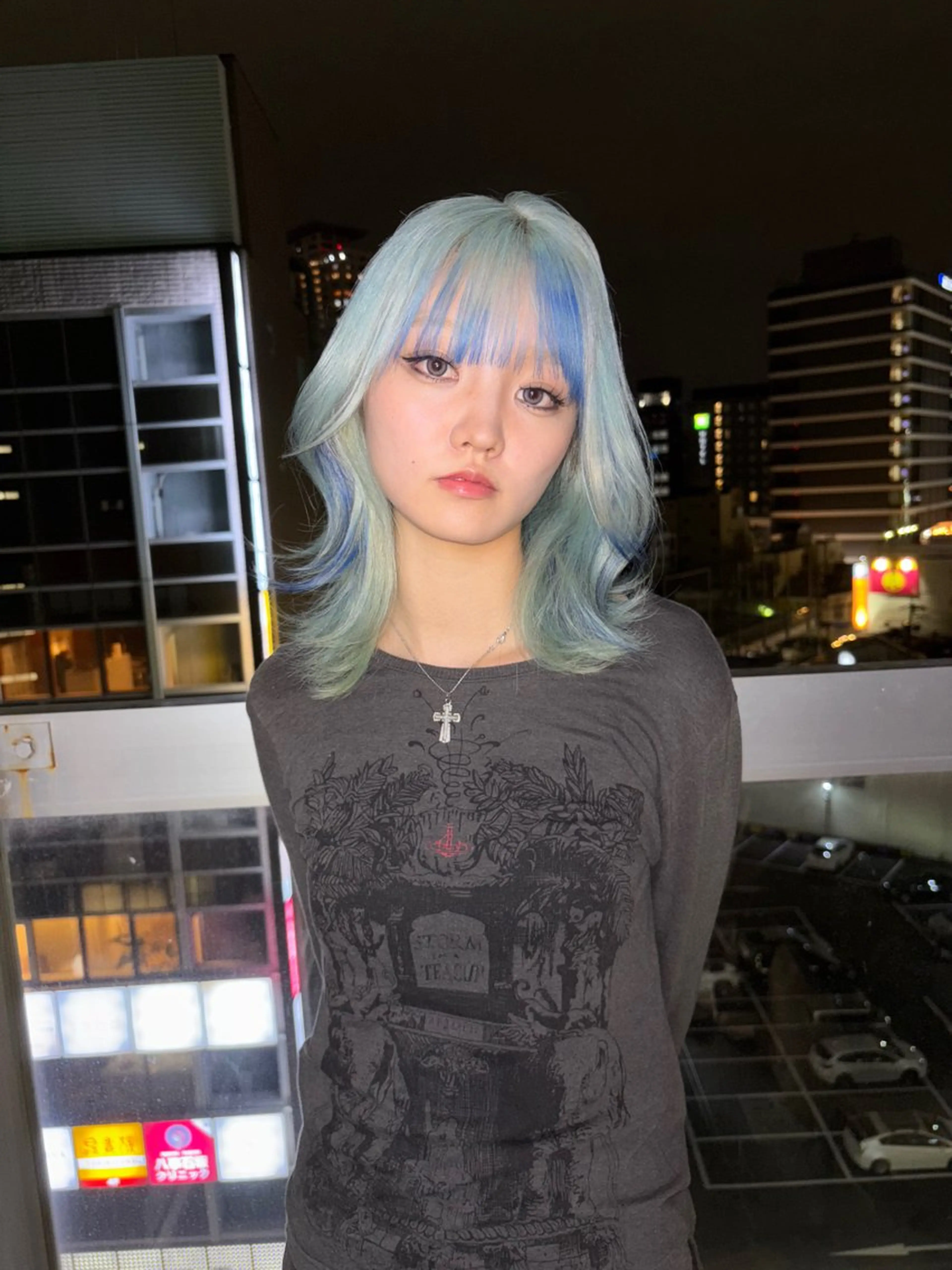 ミディアム カラー ヘアカラー 名古屋／デザイン／ ブリーチ/松井亮磨のヘアスタイル