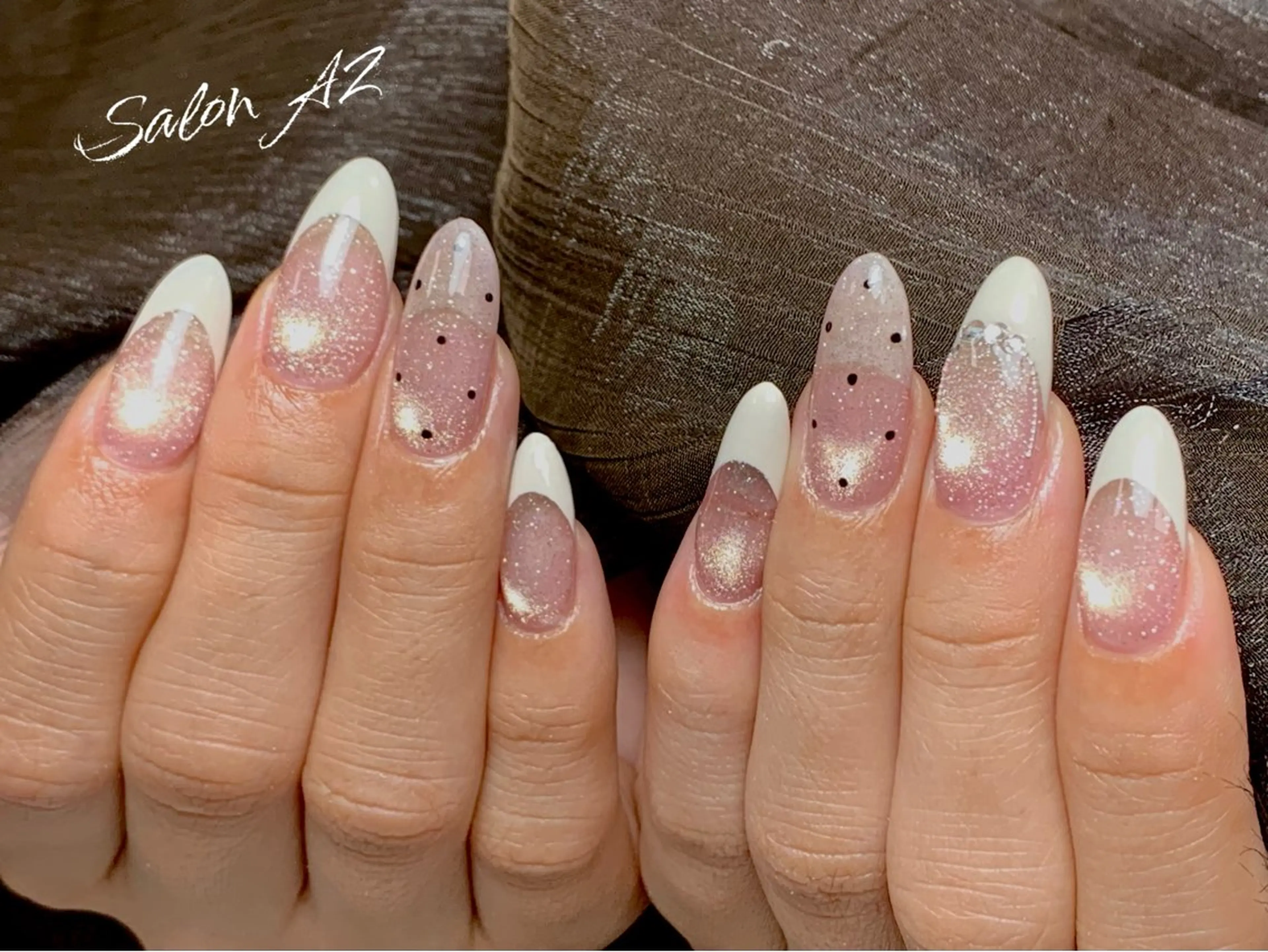 ネイル アートネイル フットネイル フレンチネイル マグネットネイル 持ち込み ハンドネイル salon AZのネイルデザイン