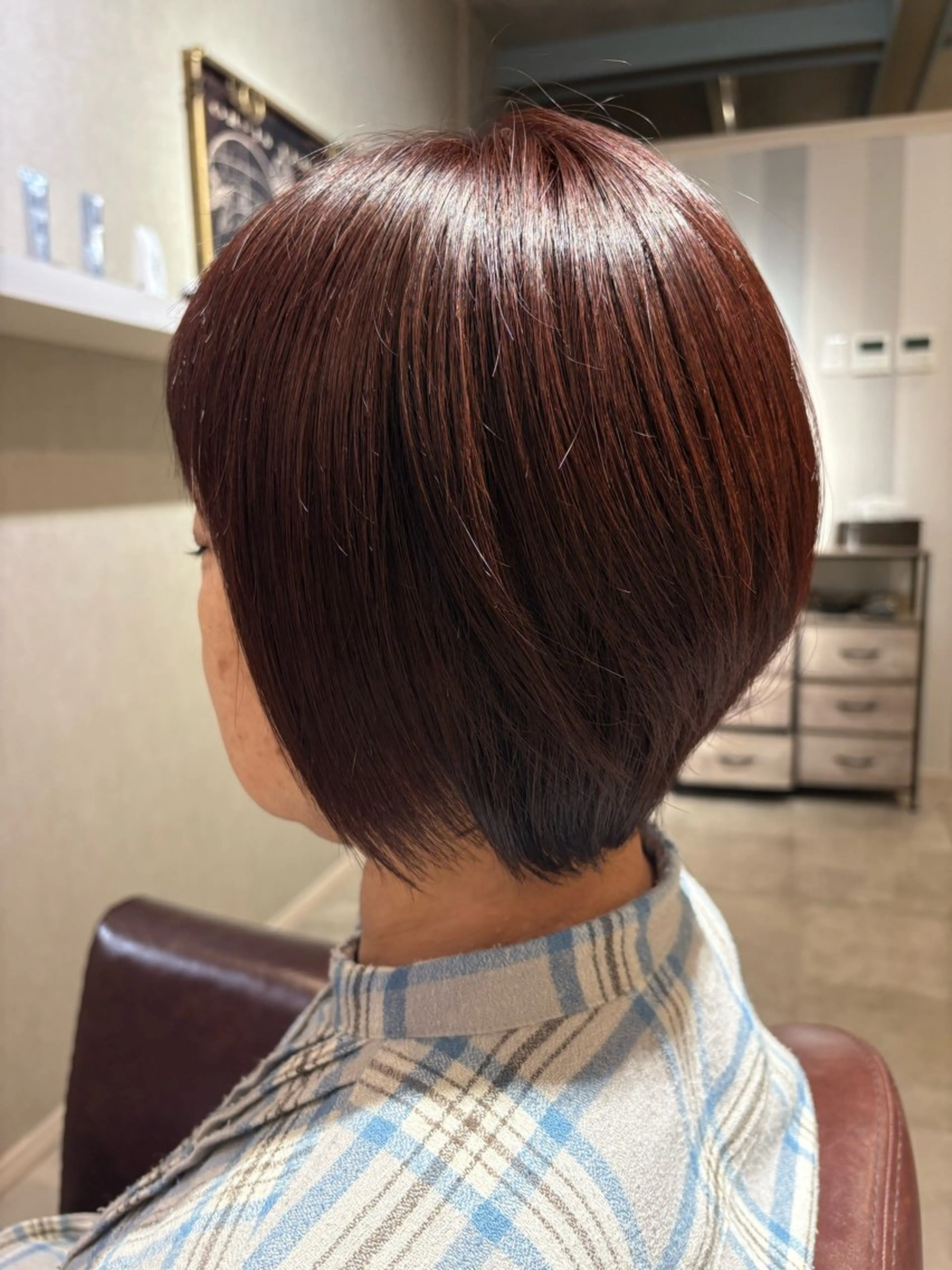 ショート カラー オレンジ オレンジピンク ピンクカラー 君塚幸奈 /Calbariのヘアスタイル