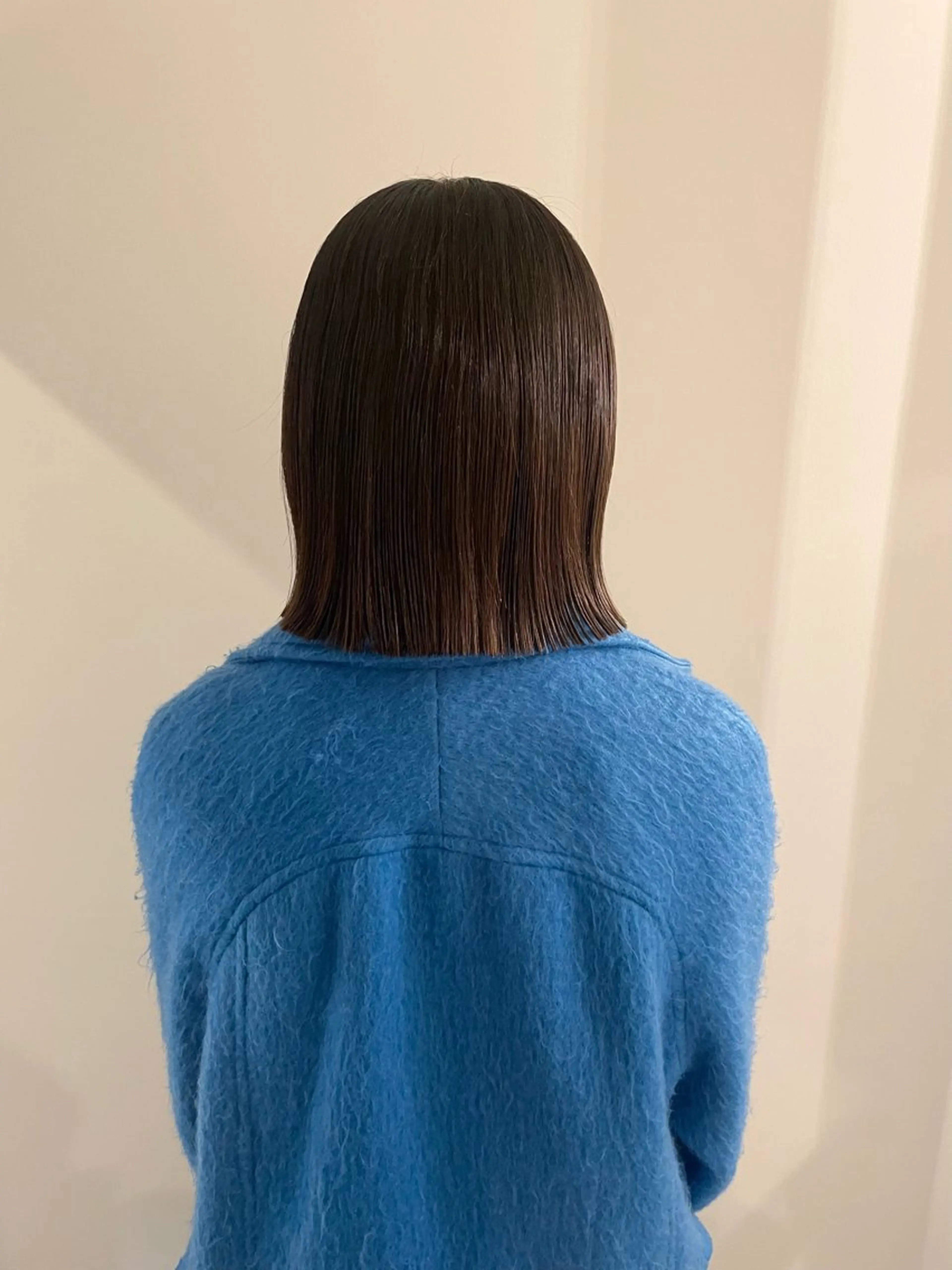 ミディアム カラー ボブ カット 渋谷 留菜のヘアスタイル