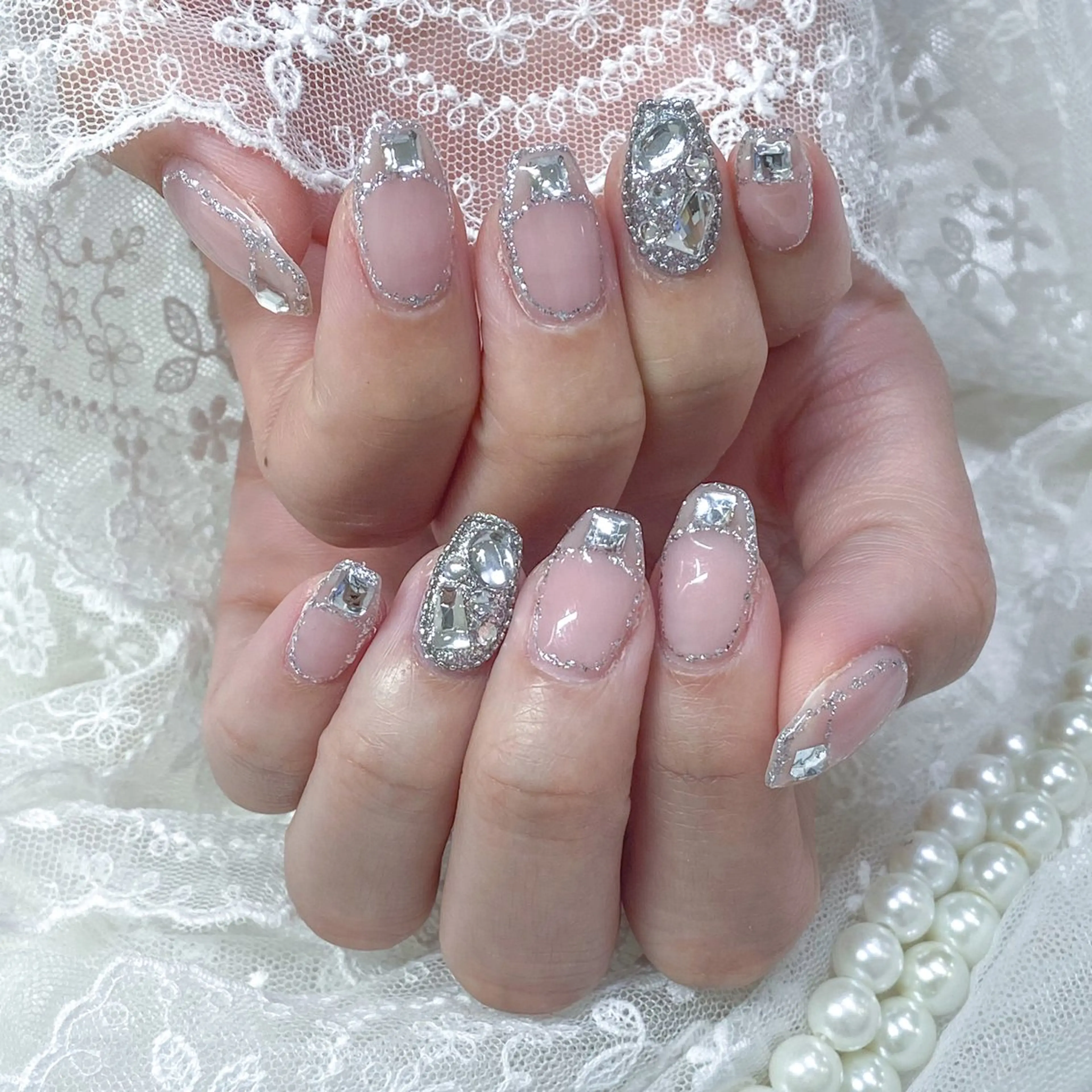 ネイル アートネイル 長さ出し フットネイル 韓国ネイル マグネットネイル ハンドネイル Kanako 💫のネイルデザイン