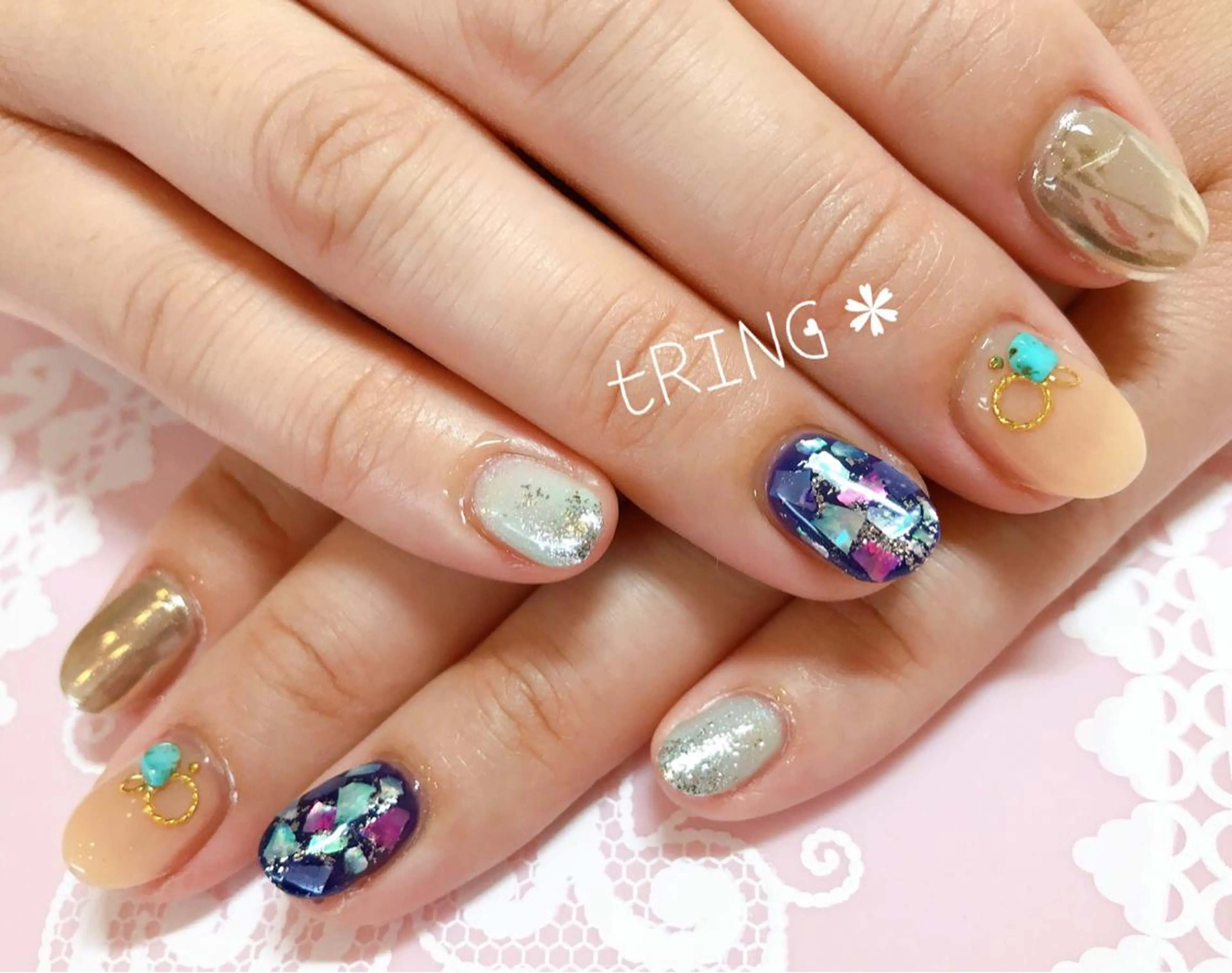 ネイル tRING＊ しいの木台のネイルデザイン