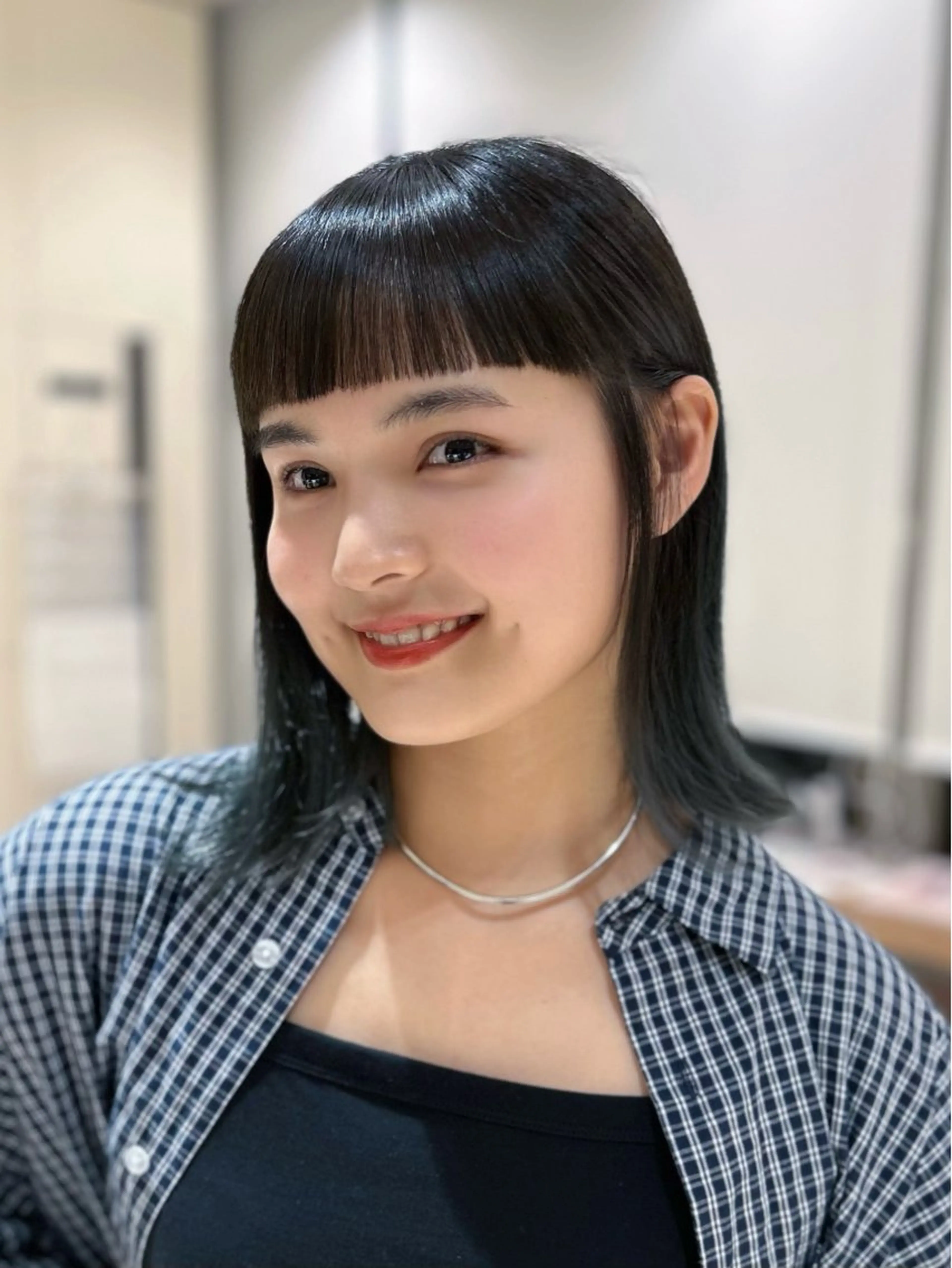 ミディアム カラー ボブ カット ヘアカラー トリートメント 髙木美緒🌿 レイヤー/アレンジのヘアスタイル