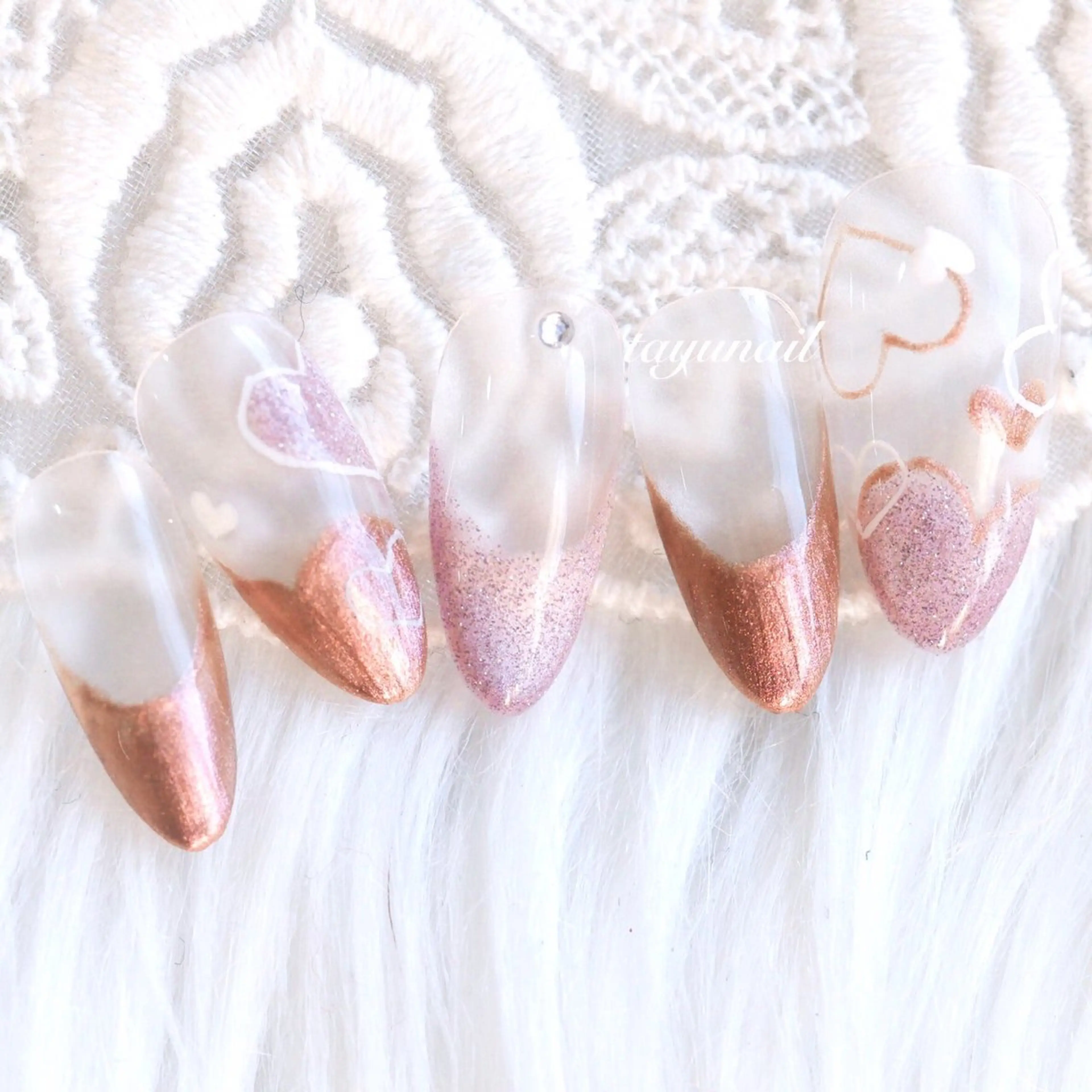 ネイル アートネイル ジェルネイル パラジェル ハンドネイル ネイルサロン・ネイルスクール　たゆnail所属・ネイルサロン 【たゆnail】のネイルデザイン