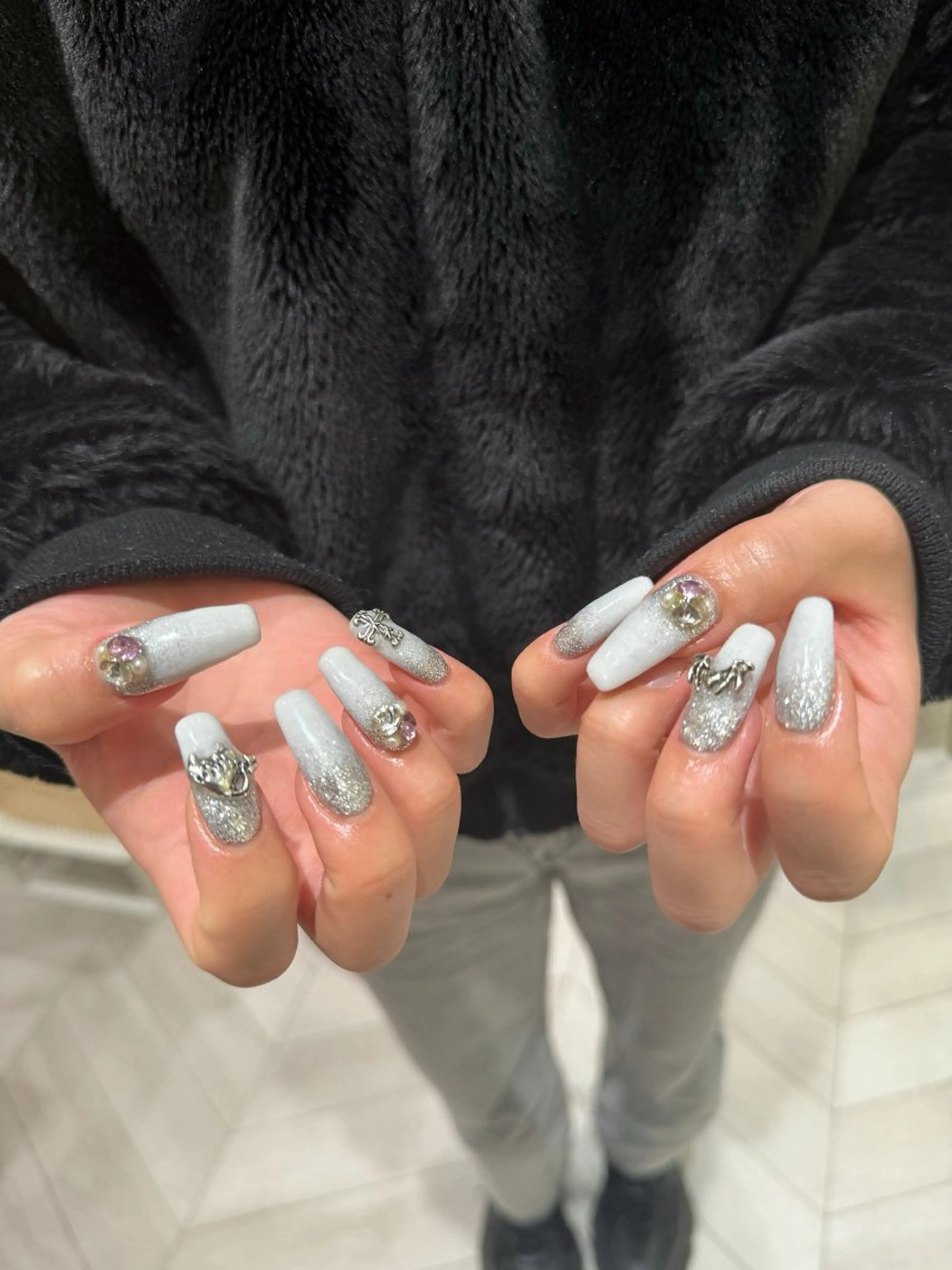 ネイル ハンドネイル なぽ ❤︎ y2k/韓国nailのネイルデザイン