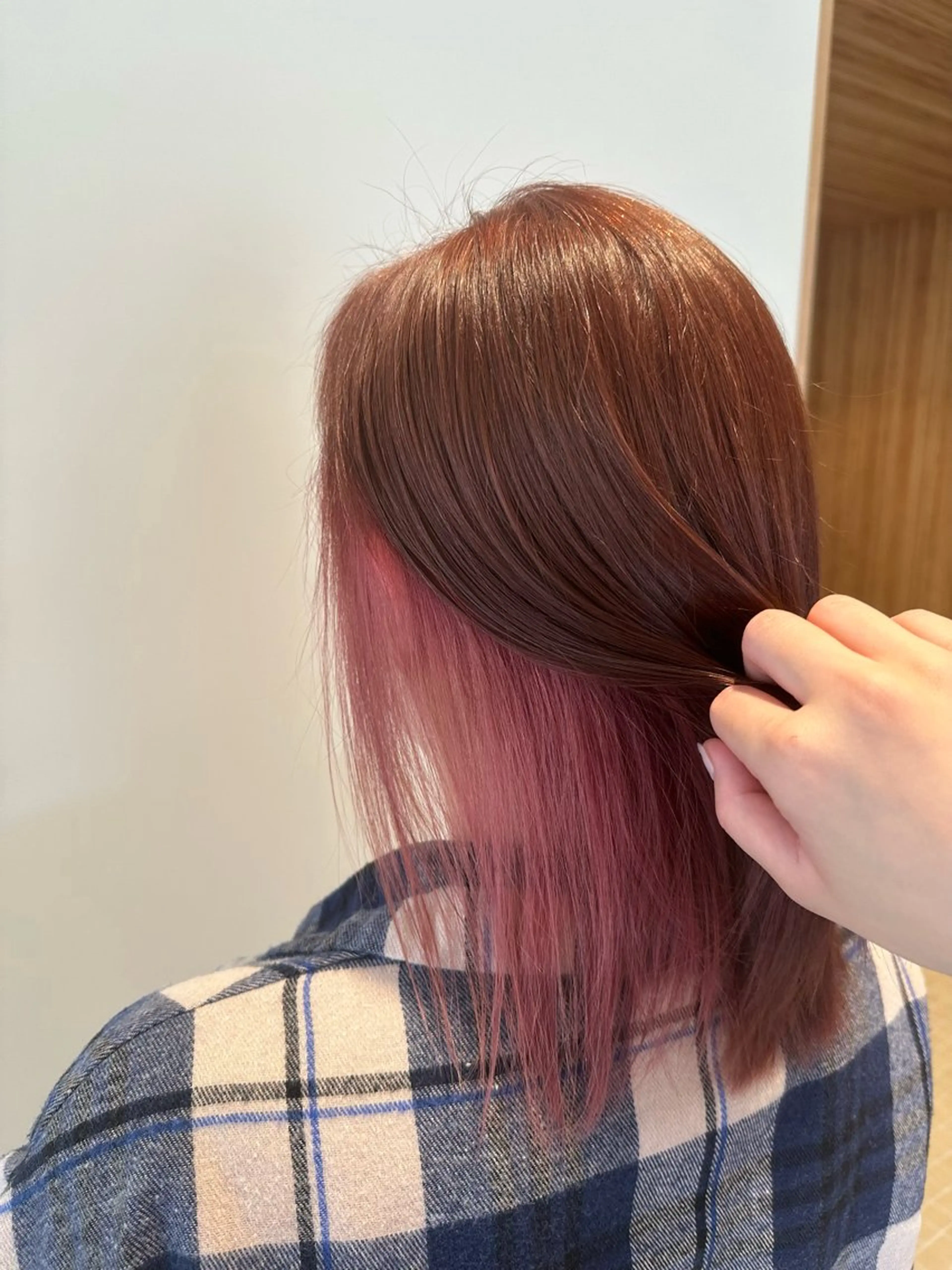 ミディアム カラー ヘアカラー いまじゅく あおいのヘアスタイル