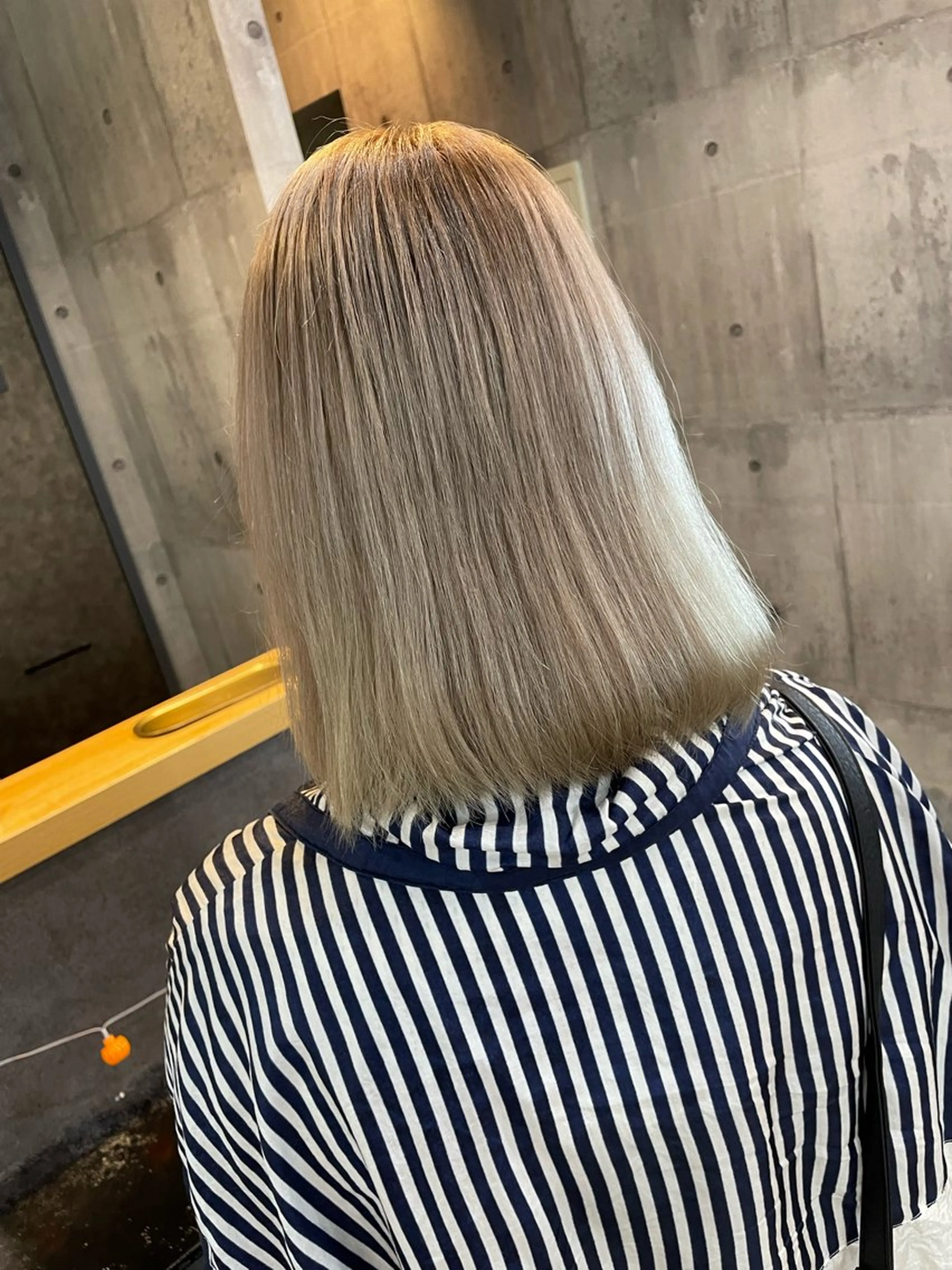 セミロング カラー カット ヘアカラー 北千住10分 肥高 壮汰のヘアスタイル