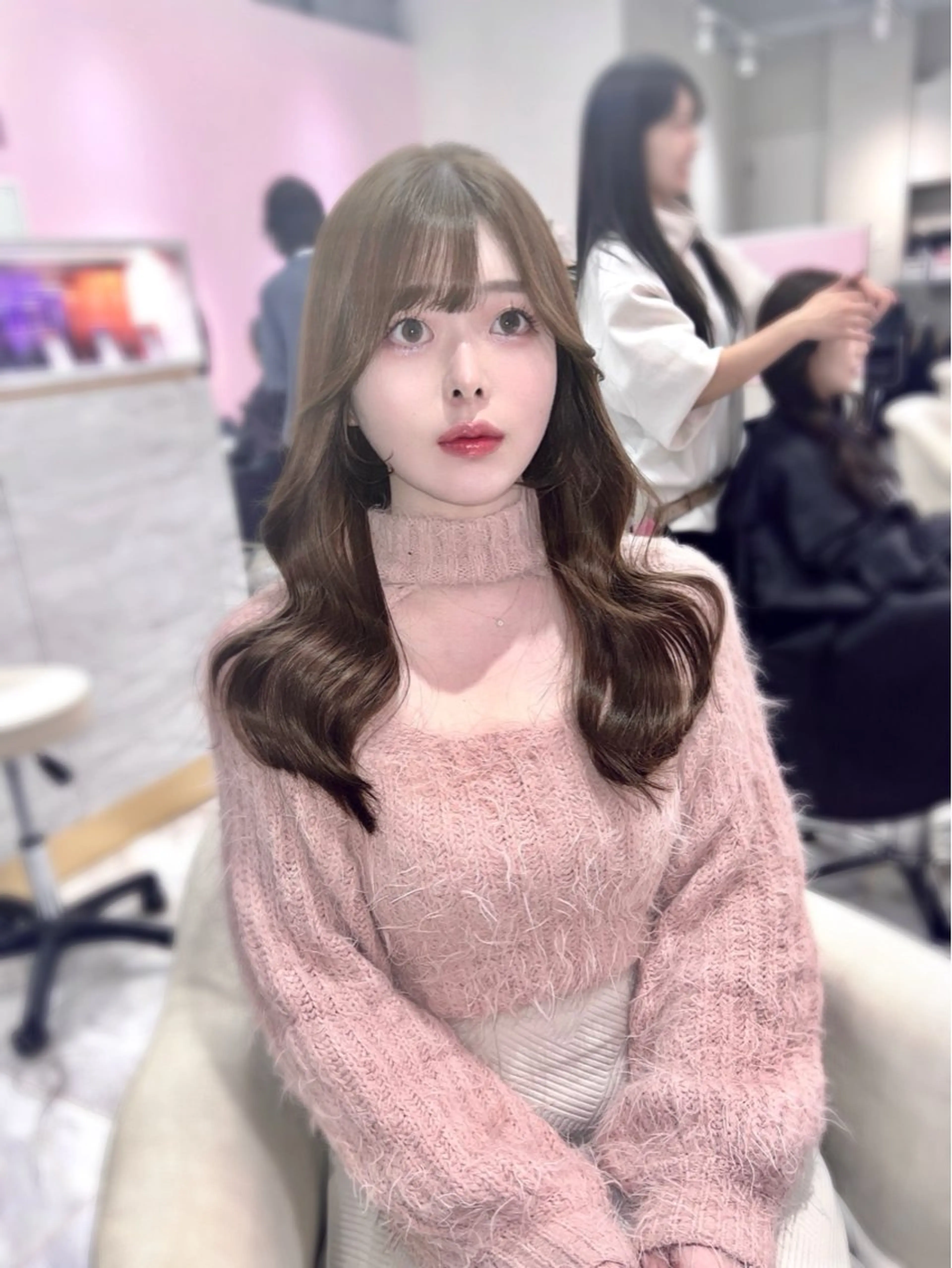 ロング カット ヘアカラー トリートメント 韓国/縮毛矯正/ カンタのヘアスタイル