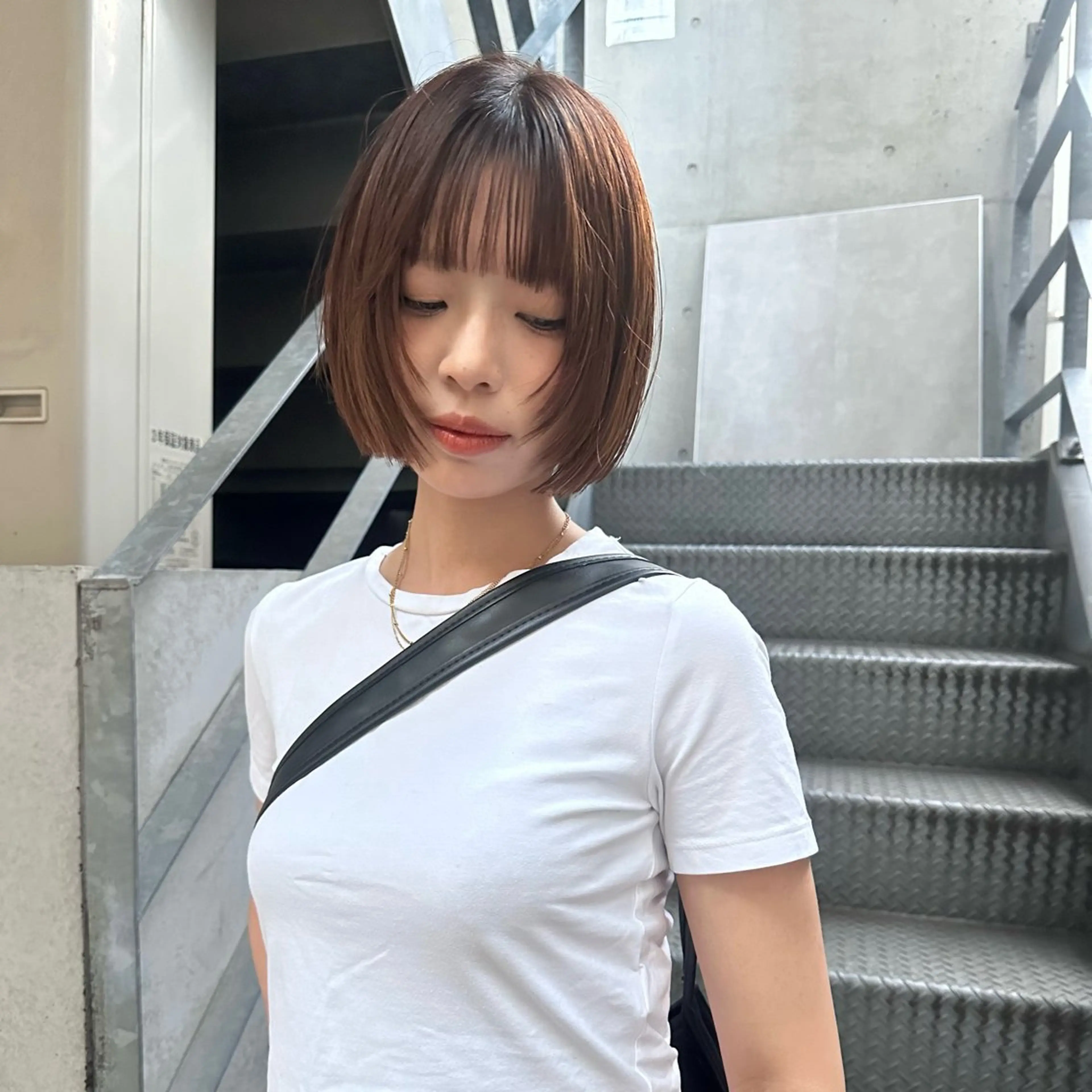 ショート カット ボブ/顔周りレイヤー 似合わせcut🪽のヘアスタイル