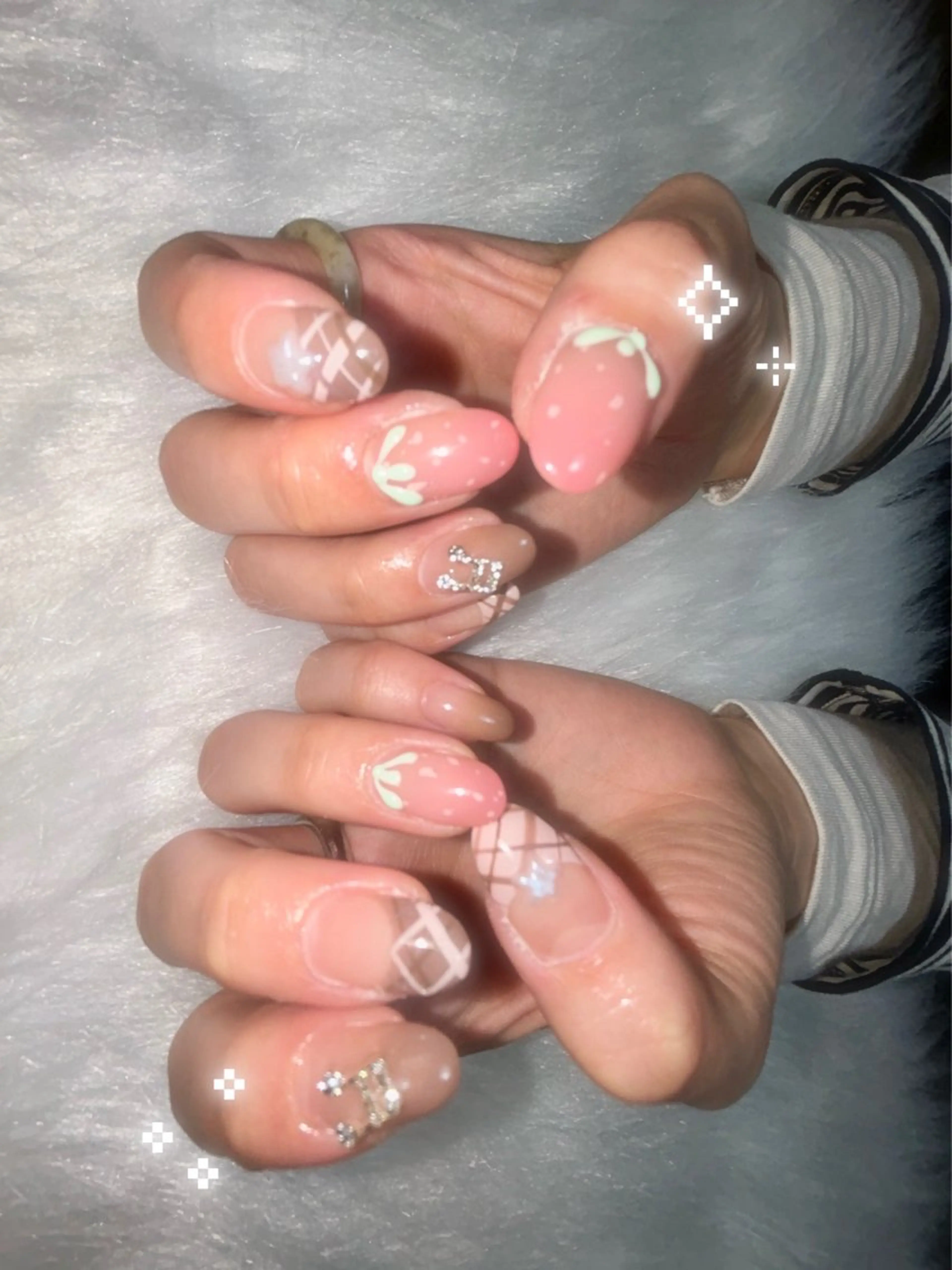 ネイル ハンドネイル フットネイル kana/モード ・グランジ໒꒱のネイルデザイン