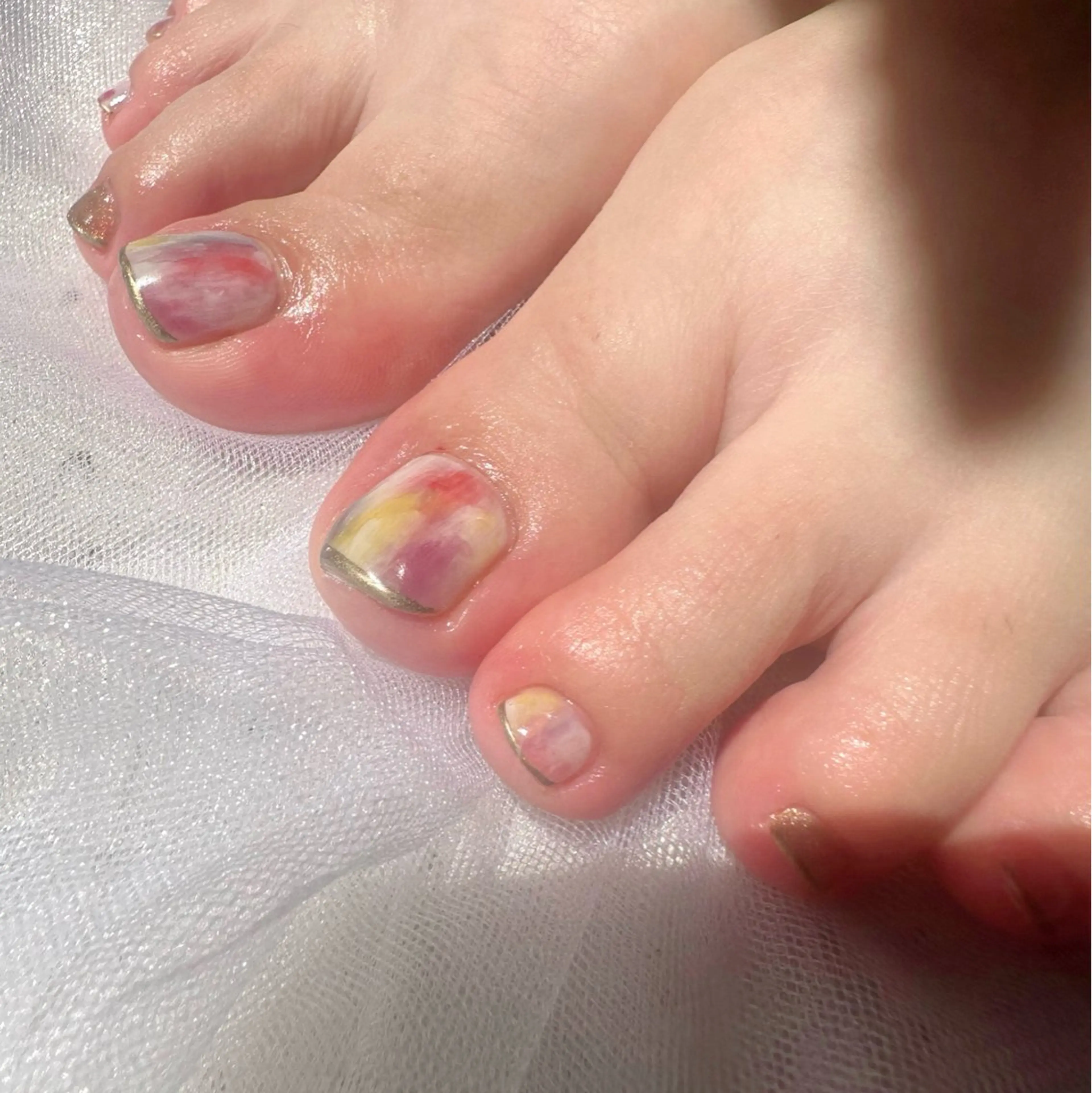 ネイル クリアネイル フットネイル 氷ネイル・うるうるネイル 韓国ネイル マグネットネイル 🪞KAPE NAIL 🪞のネイルデザイン