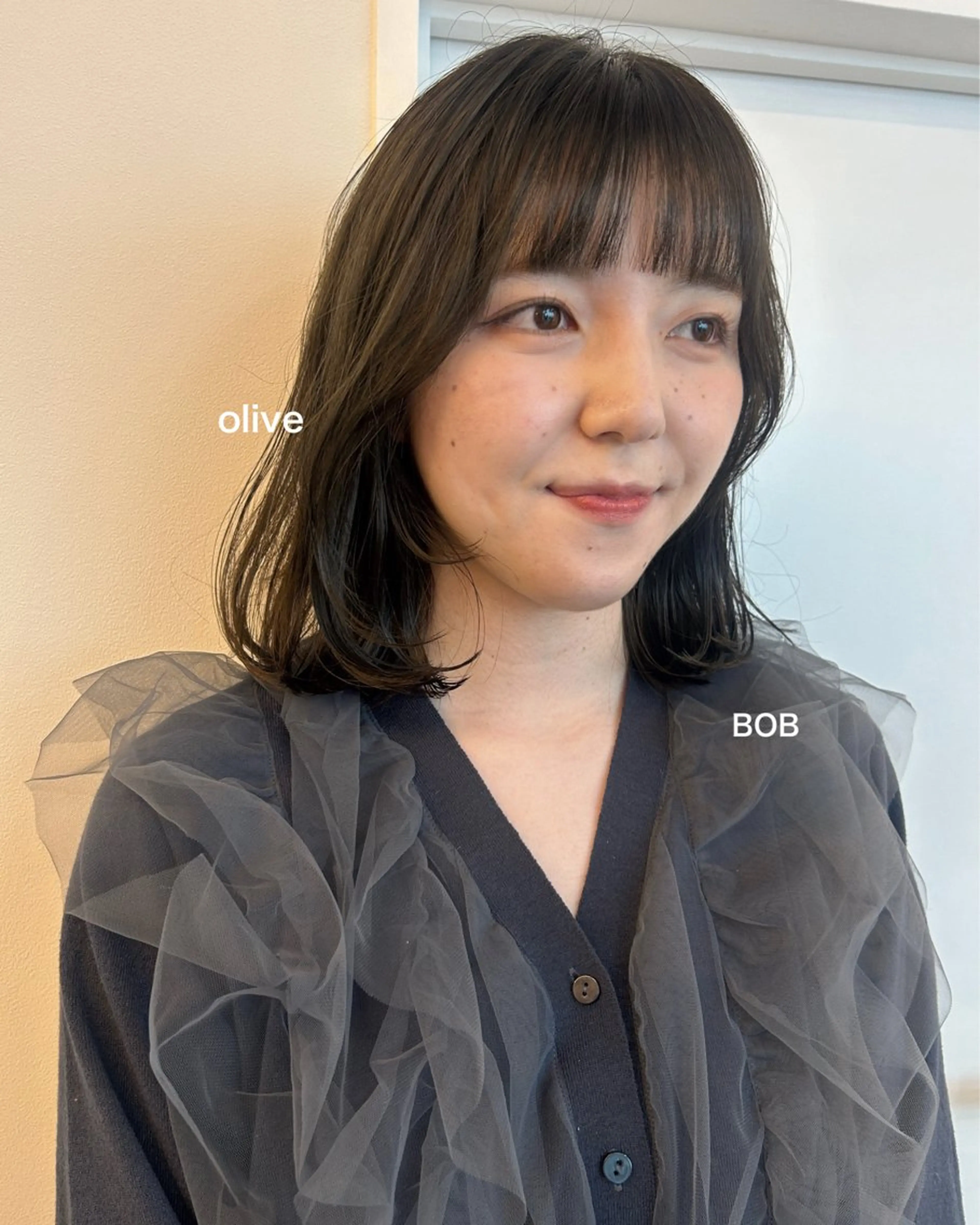 ミディアム レイヤーカット/ 透明感カラーmikuのヘアスタイル