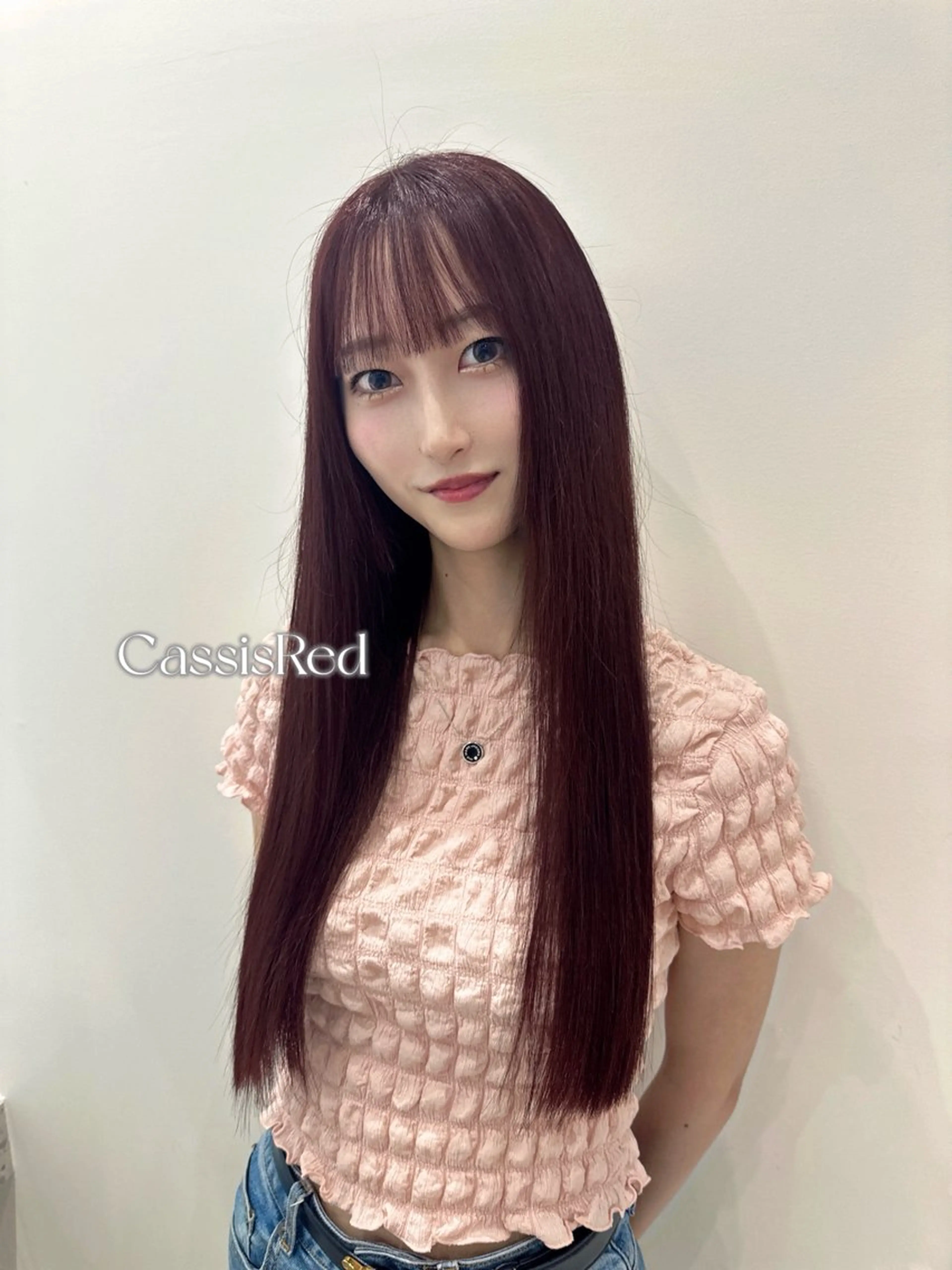 ロング カラー カット ヘアカラー トリートメント 🍓韓国ヘア レイヤ ーカット🍓笠原 葵のヘアスタイル