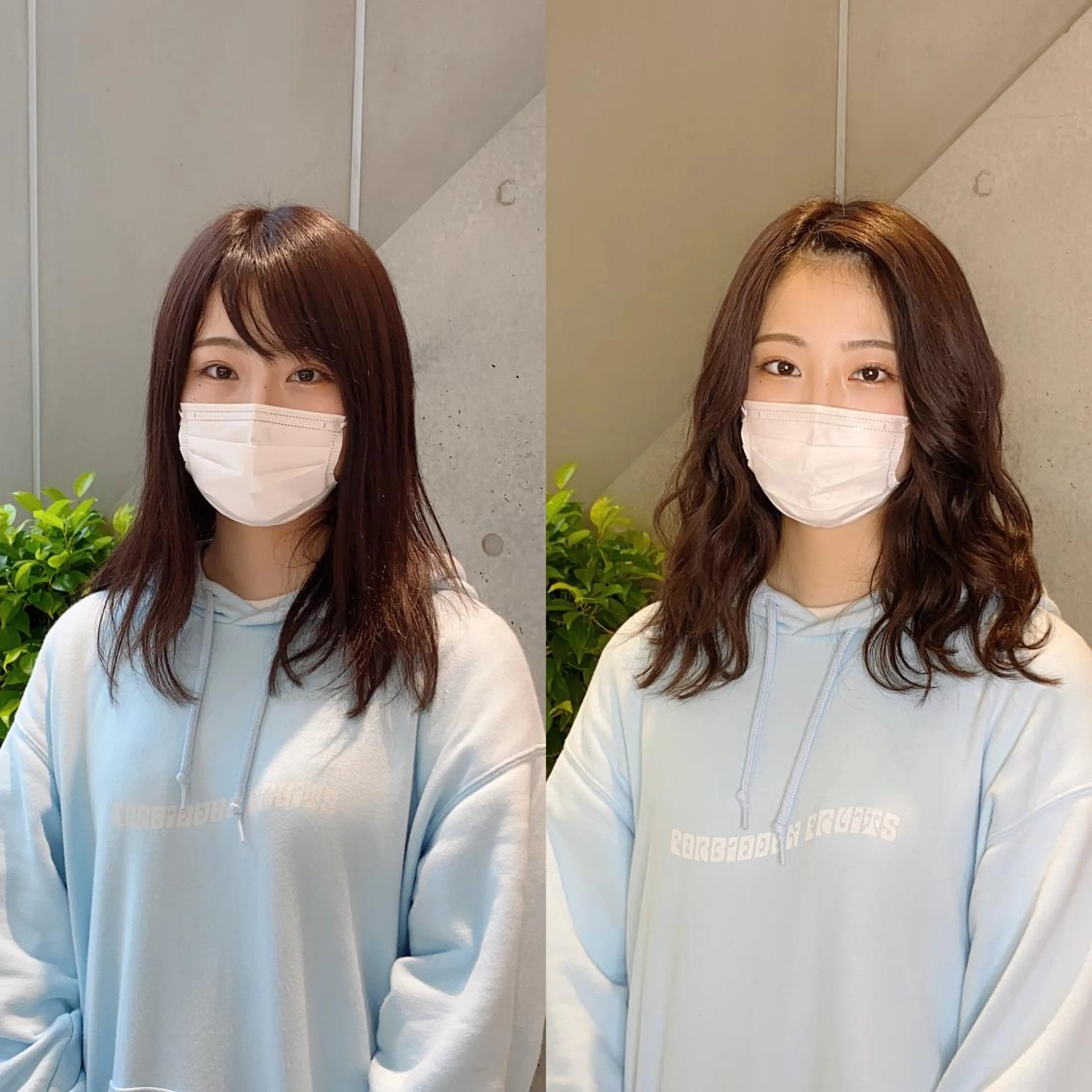 前髪エクステ開発サロンの小顔前髪エクステ(エクステカット付)25本 6000円の写真